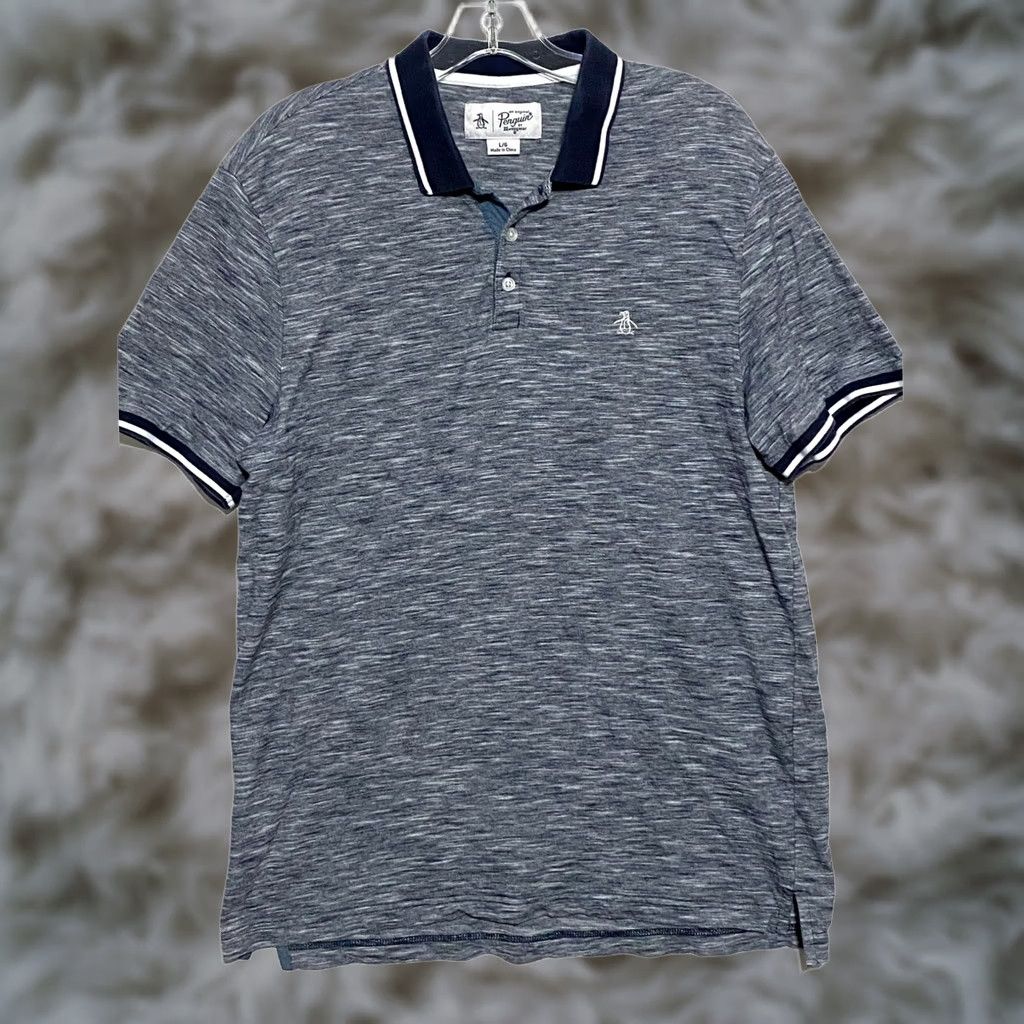 Original Penguin Original Penguin Golf Polo Shirt Mens L Blue Short Sleeve Pullover Casual Workwear Polo Size US L / EU 52-54 / 3 - 1 Thumbnail