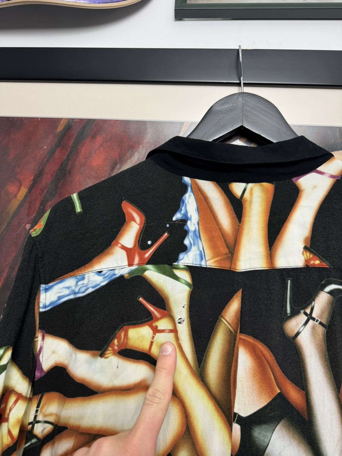 Supreme SS15 Supreme Legs Heels Rayon Button Up Shirt Streetwear Size US XL / EU 56 / 4 - 6 Thumbnail