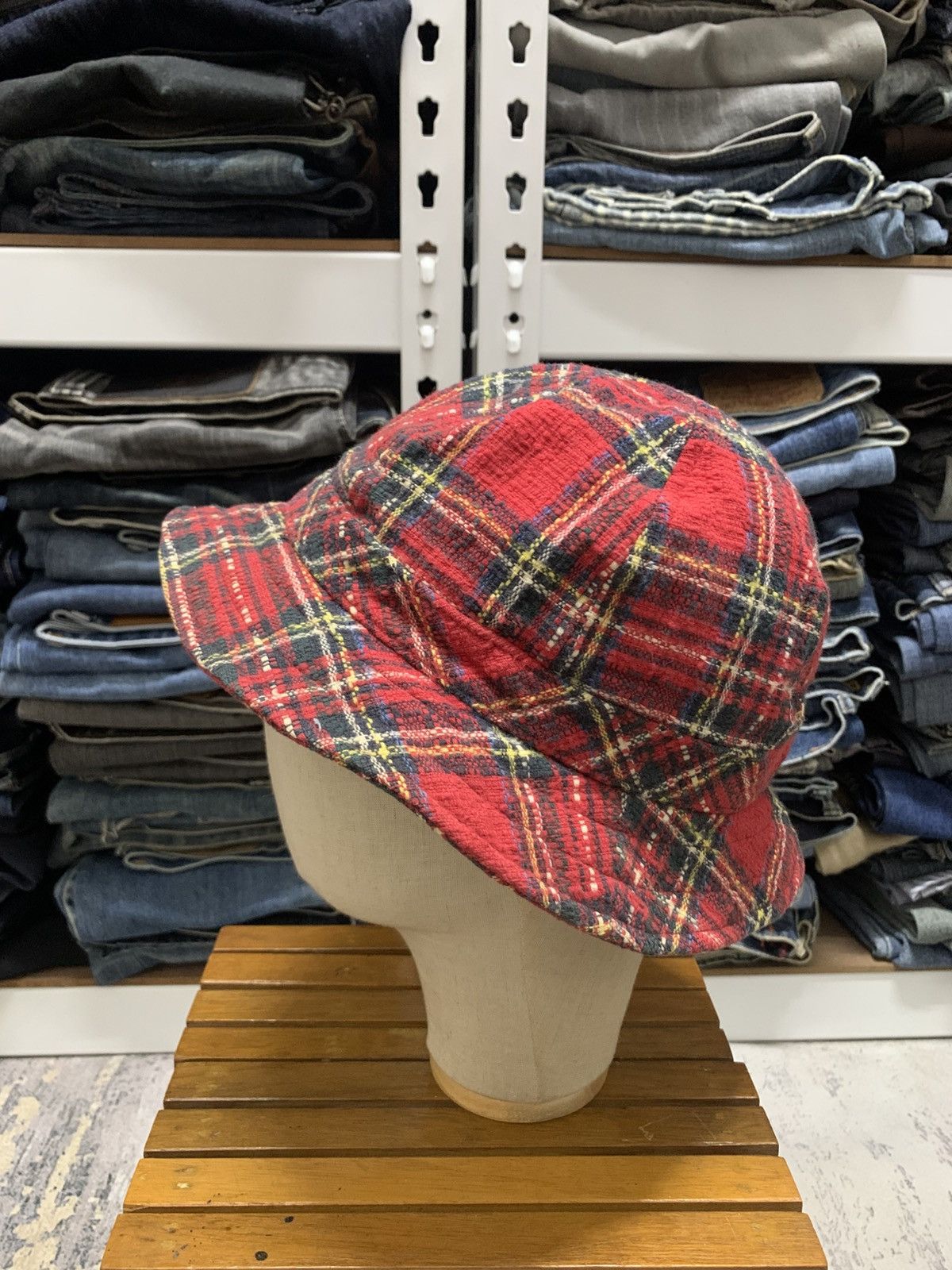 Japanese Brand Japanese Brand Vintage Scottish Tartan Bucket Hat Size ONE SIZE - 4 Thumbnail