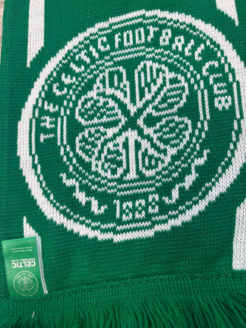 Vintage Official Celtic FC Knit Scarf – Green/White Bar Scarf Size ONE SIZE - 10 Thumbnail