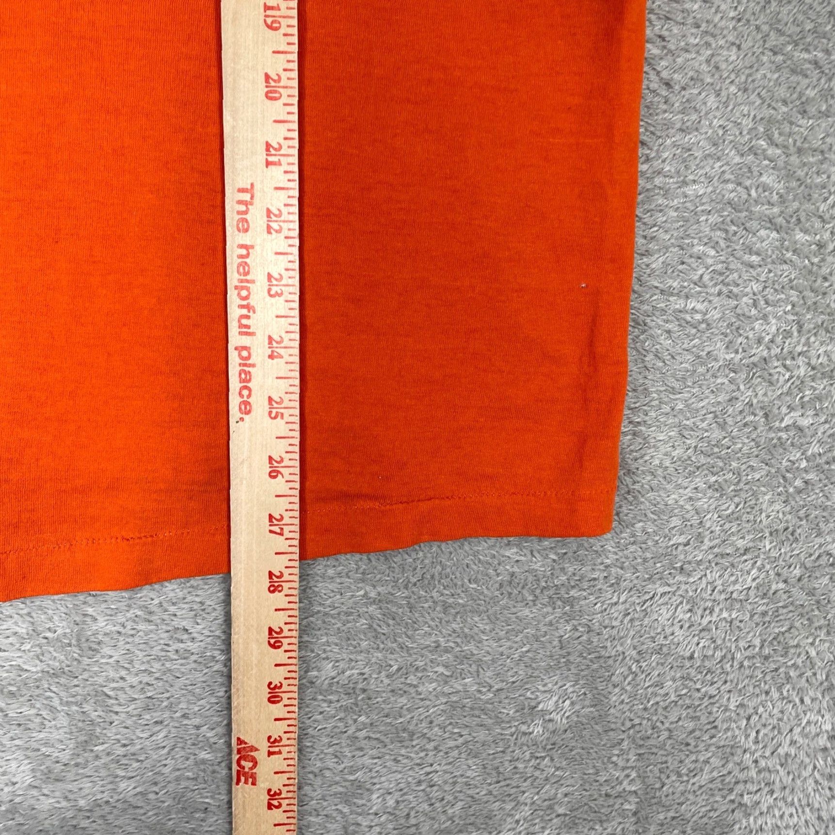 Vintage VINTAGE Sportswear Shirt Mens XL Orange 80s Basketball League USA Men Short Sleeve Graphic Tee Size US XL / EU 56 / 4 - 6 Thumbnail