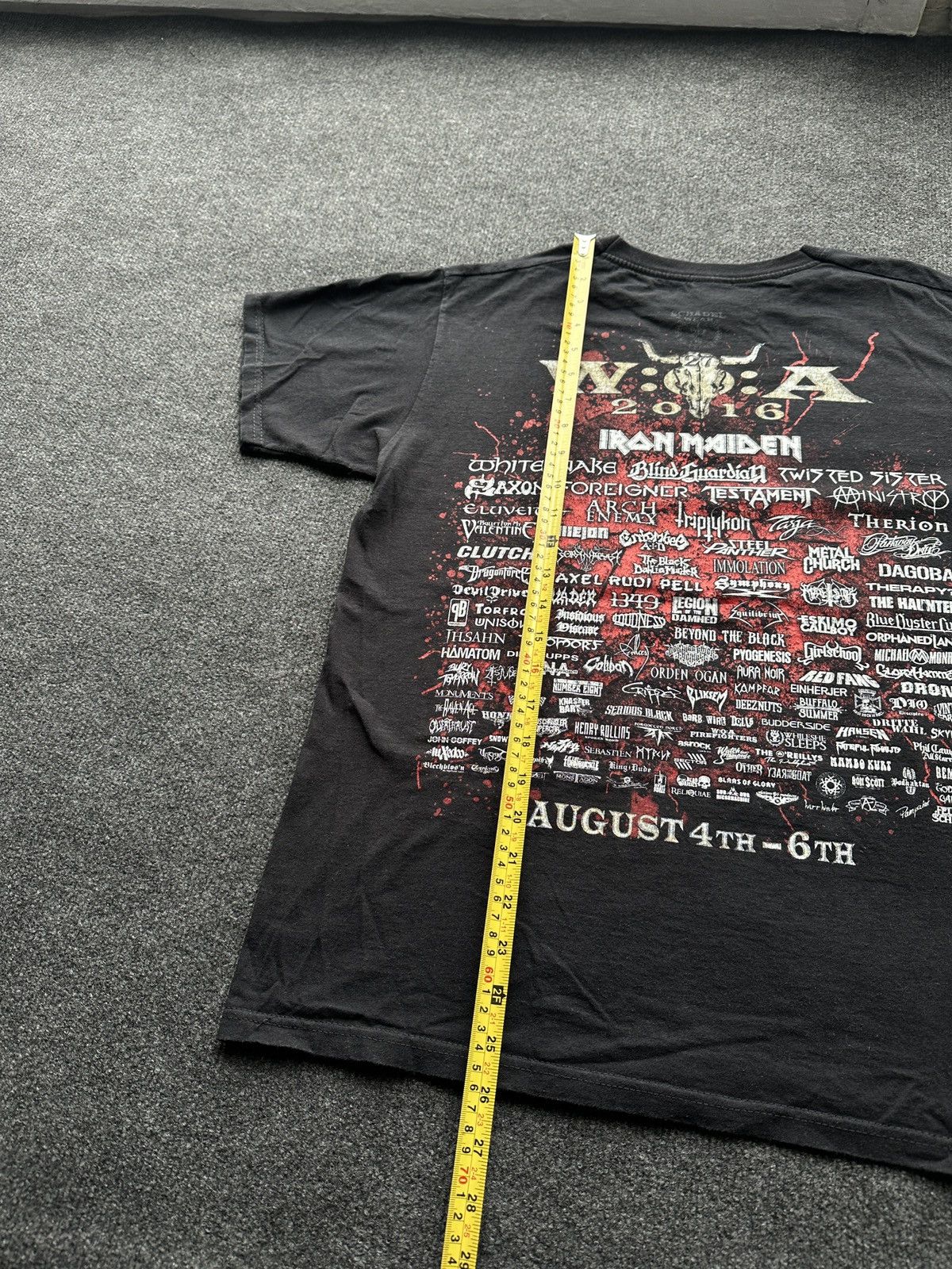 Band Tees 🚨 WACKET 2016 IRON MAIDEN Tee band big logo TOUR FEST Size US M / EU 48-50 / 2 - 13 Thumbnail