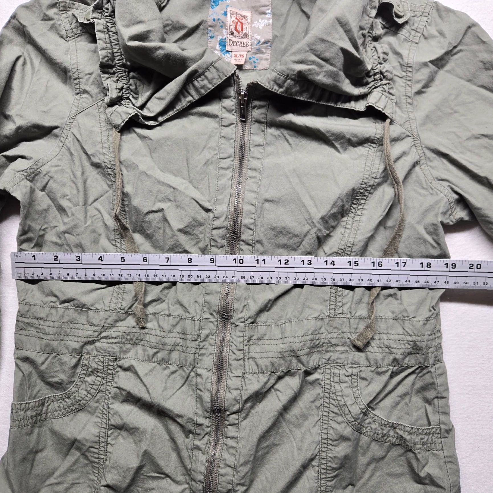 Decree VINTAGE Decree Jacket Shirt Women XL Gray Long Sleeve Zip Up Utility Coat Size XL / US 12-14 / IT 48-50 - 6 Thumbnail