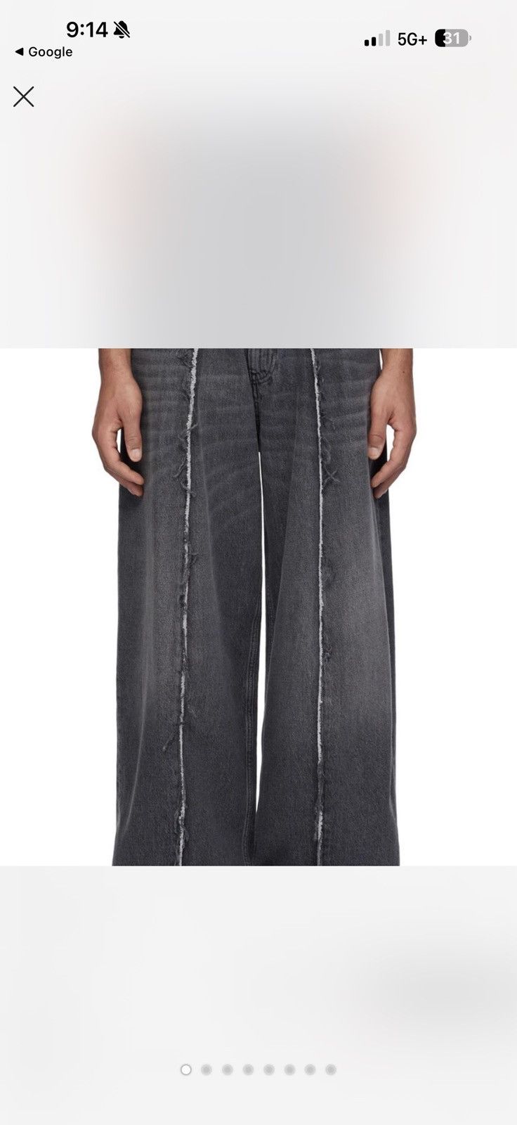 Maison Margiela MARGIELA GREY BAGGY RAW EDGE DENIM 💥🖤 Size US 31 - 9 Thumbnail