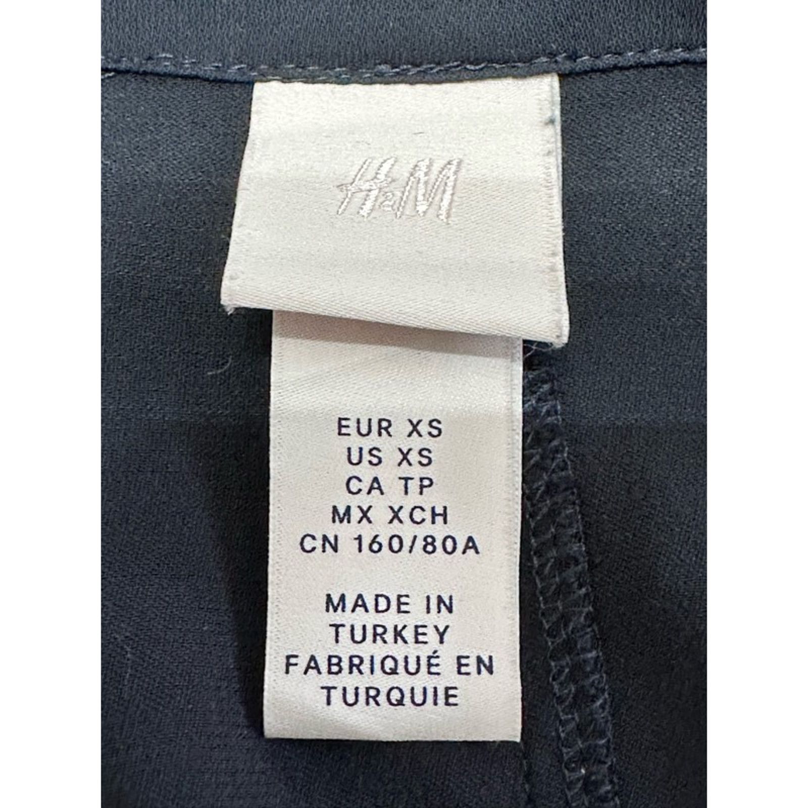 H&M H&M A-Line Dress V Neck Belt Ties Black Women's XS NWOT Size XS / US 0-2 / IT 36-38 - 7 Thumbnail