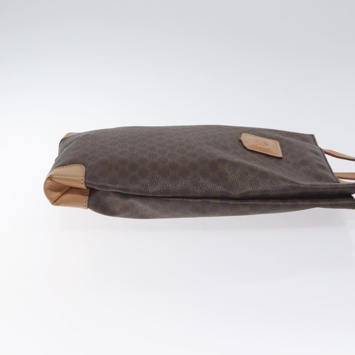 Celine CELINE Macadam Canvas Hand Bag Pvc Leather Brown Gold Size ONE SIZE - 4 Thumbnail