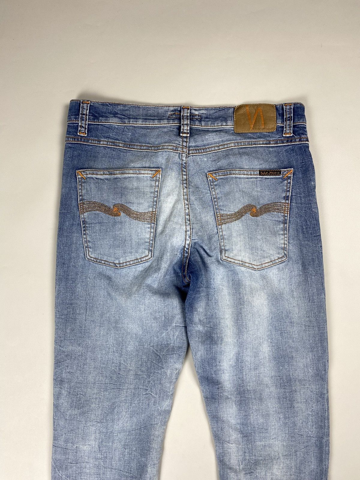 Nudie Jeans Nudie Jeans Co Lean Dean Broken Sage men’s jeans Size US 31 - 25 Thumbnail