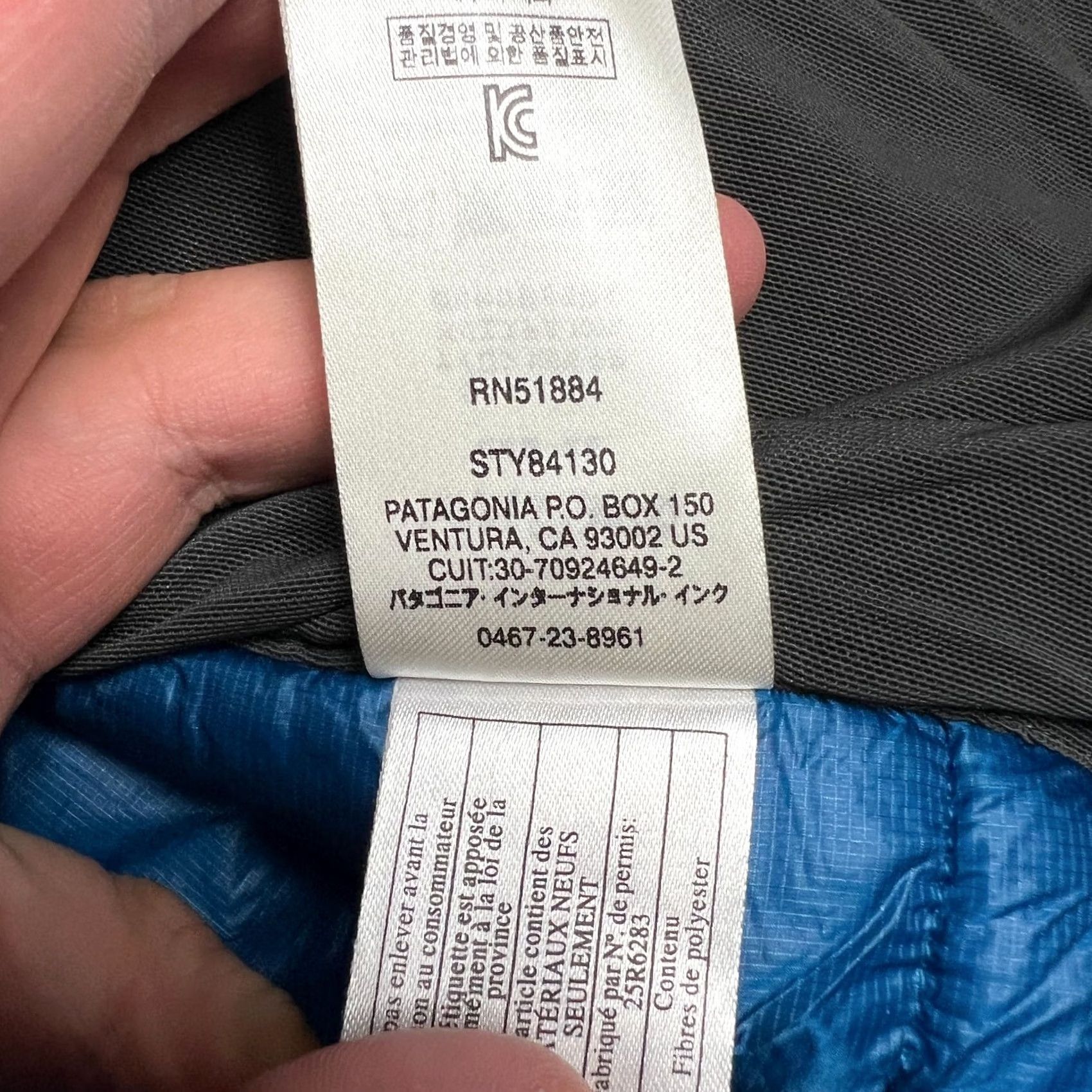 Patagonia Patagonia Micro Puff Storm Jacket H2NO Hood Zip XL Mens Blue Insulated Ski Snow Jacket Size US XL / EU 56 / 4 - 7 Thumbnail