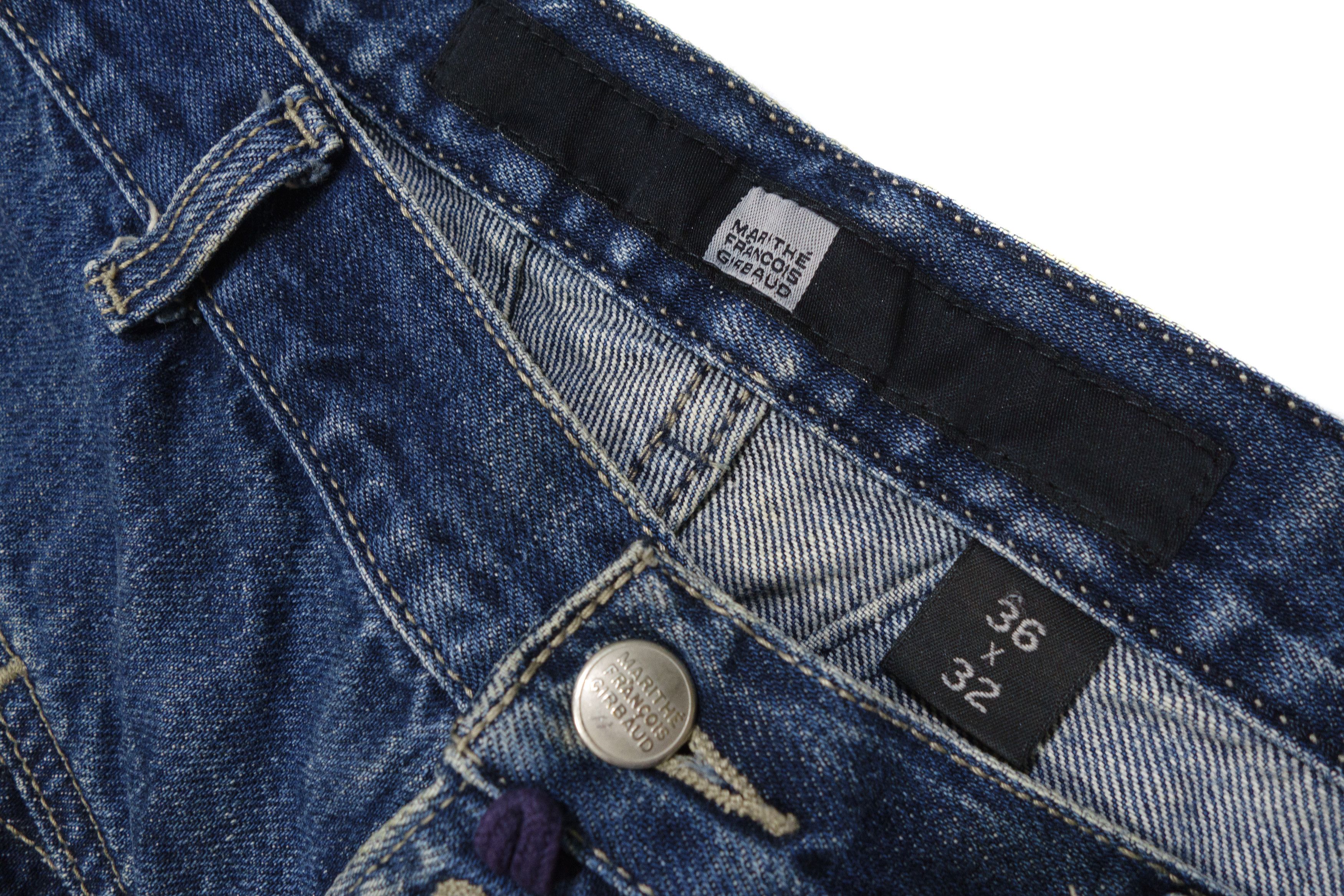 Marithe + Francois Girbaud Y2K Baggy X-Pocket Raw Hem Work Jeans 00s Vintage Size US 36 / EU 52 - 10 Thumbnail