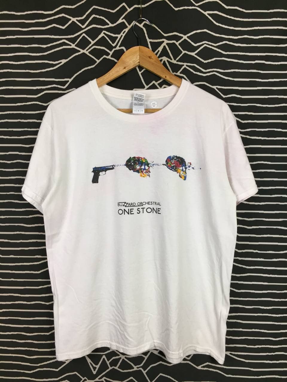 Band Tees The Buzzard Orchestral Indie Rock Band One Stone Tee Size US L / EU 52-54 / 3 - 1 Thumbnail