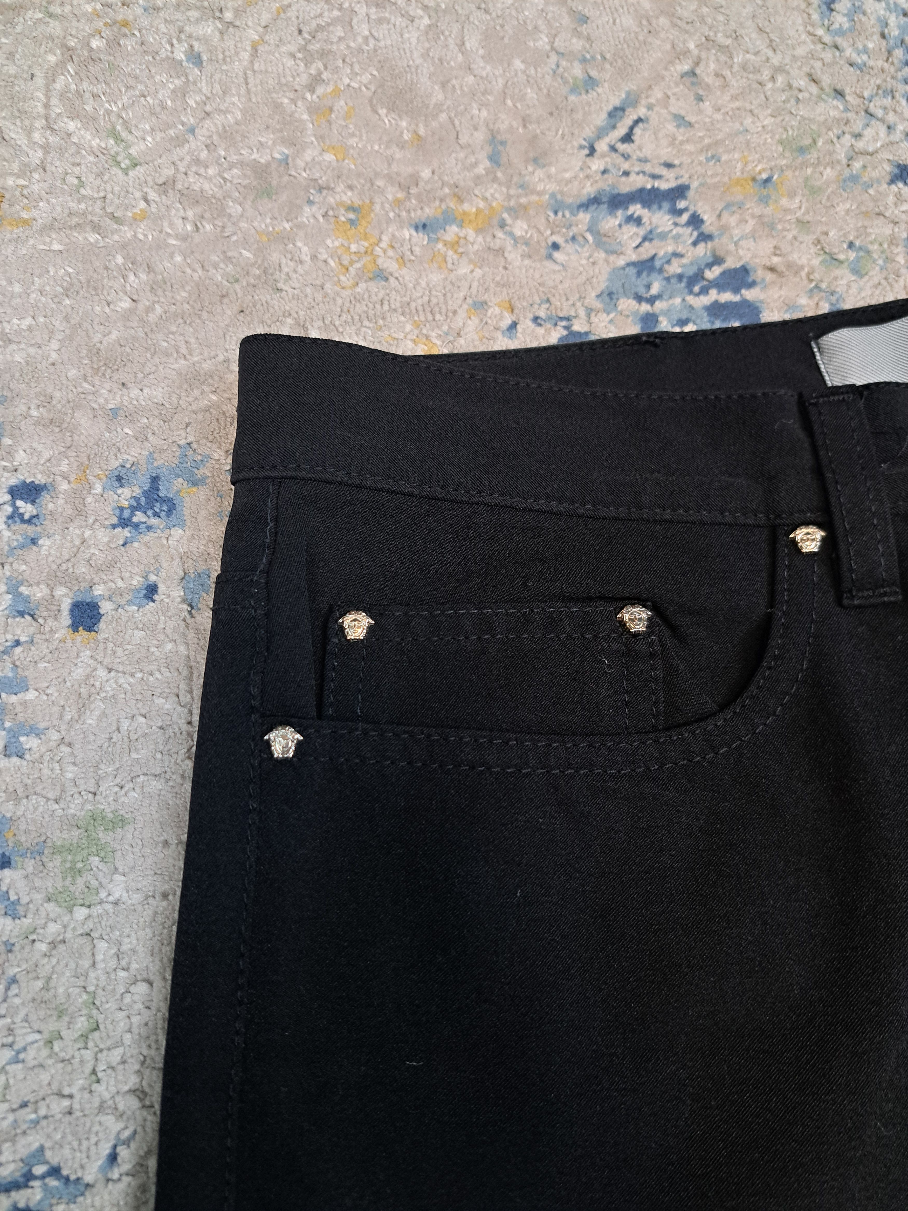Versace Versace Straight Fit Wide Leg Suit Pants Medusa Head Luxury Size US 36 / EU 52 - 6 Thumbnail