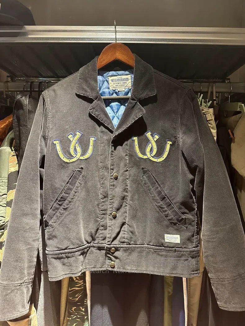 Neighborhood Neighborhood Corduroy Quilted Short Jacket with Full Embro Size US S / EU 44-46 / 1 - 2 Thumbnail