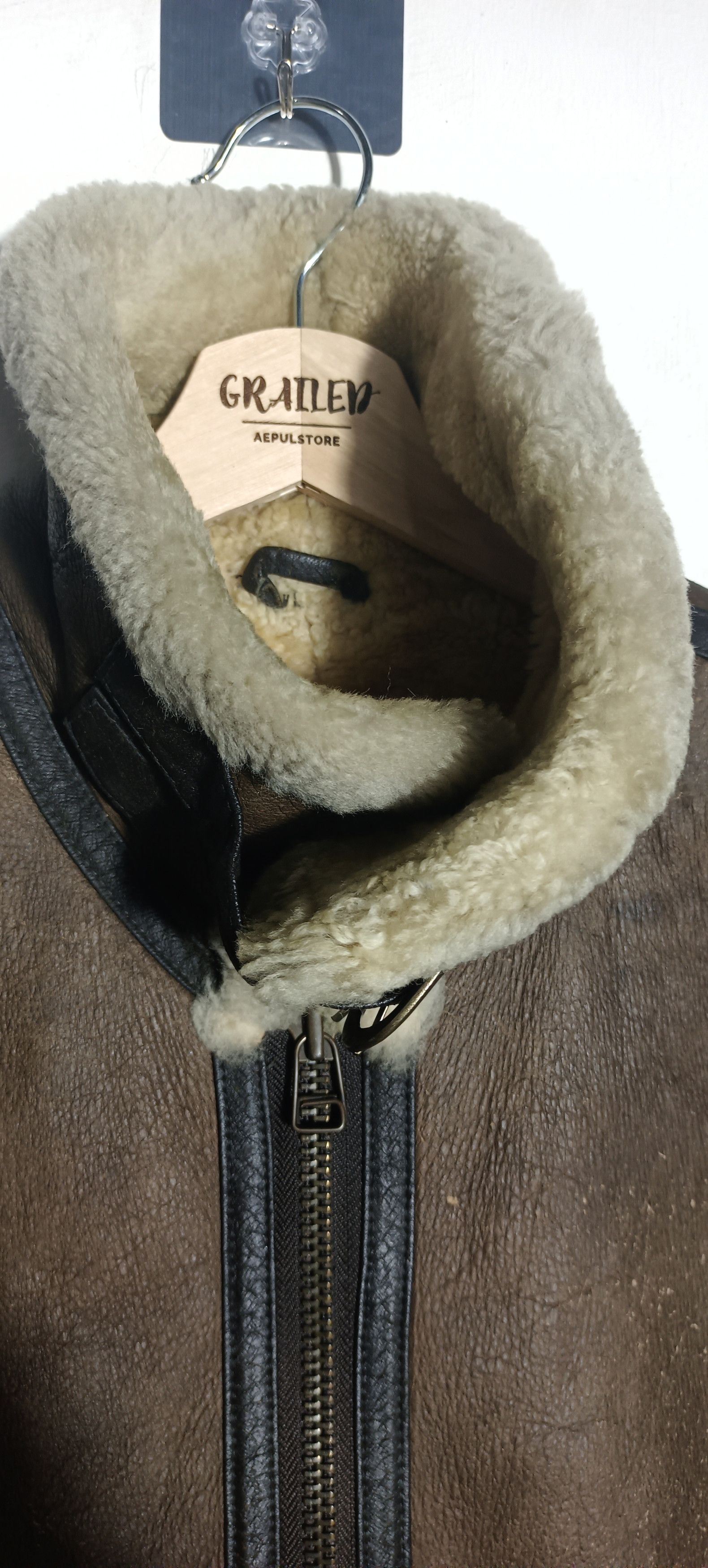 Man Made In Australia 🔥🔥B 3 AMERICAN MILITARY WEAR SHEEP SKIN Size US L / EU 52-54 / 3 - 6 Thumbnail