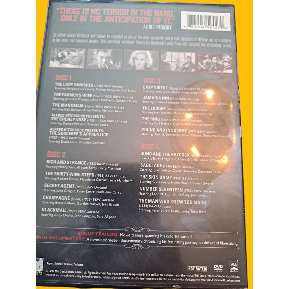 Other Alfred Hitchcock: A Legacy of Suspense 20 Classic Films DVD Size ONE SIZE - 3 Thumbnail