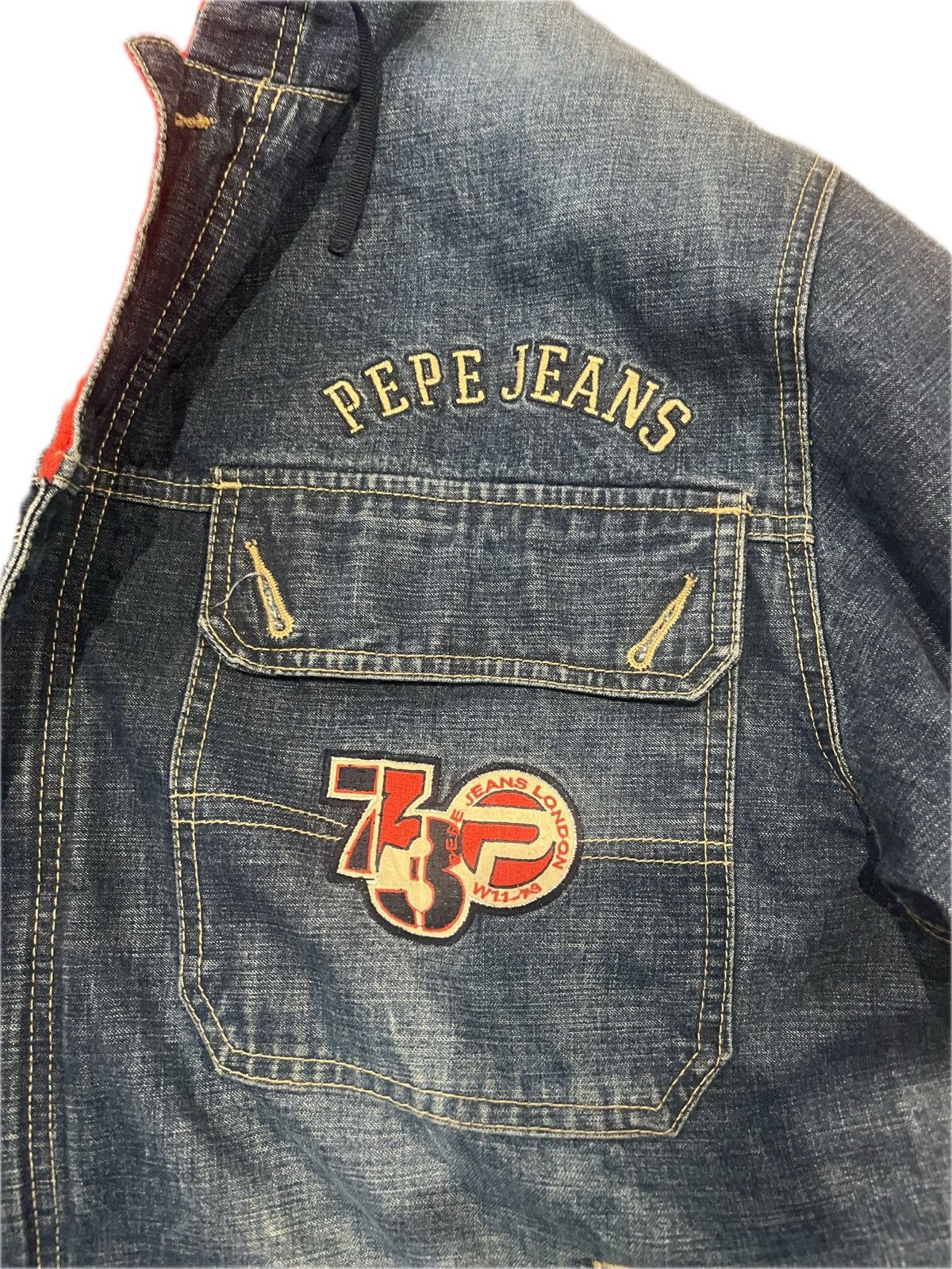 Pepe Jeans Pepe Jeans Denim Jacket Y2K Size US XXL / EU 58 / 5 - 4 Thumbnail