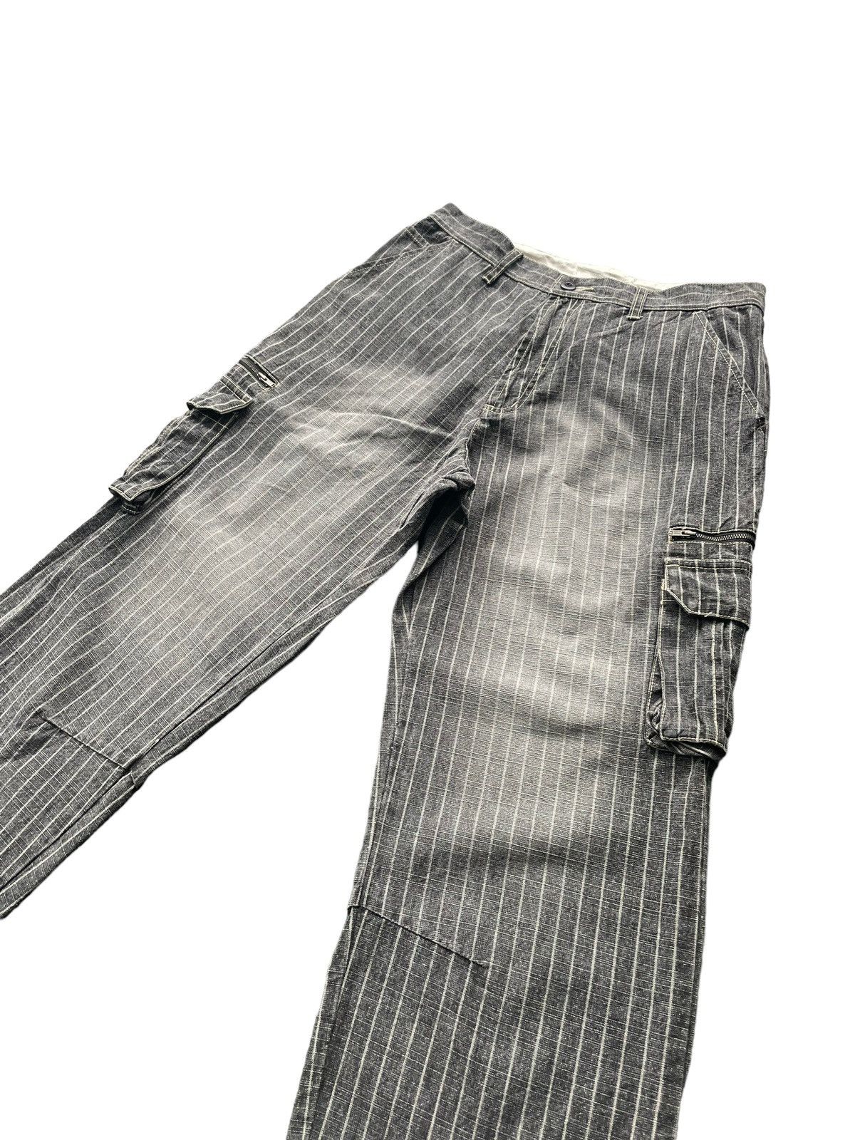 If Six Was Nine × Japanese Brand × Le Grande Bleu (L.G.B.) Allix Design Stripe Cargo Pant Size US 32 / EU 48 - 2 Thumbnail