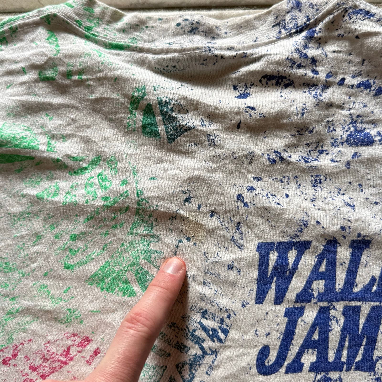 Vintage Vintage 1990 Wall Jam Skate Tee AOP XL Size US XL / EU 56 / 4 - 8 Thumbnail
