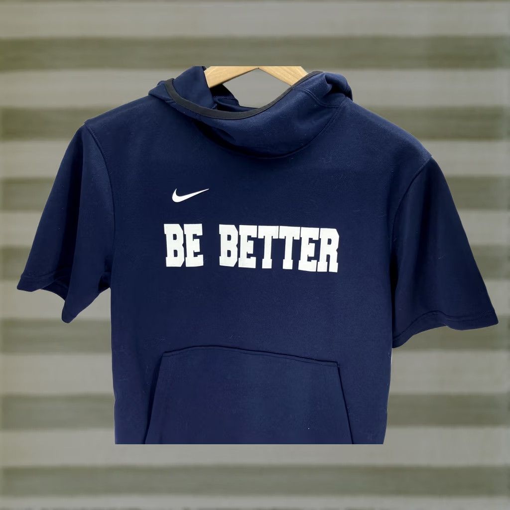 Nike VINTAGE Nike Bulldogs Sweatshirt Hoodie Men Sz Small Blue Short Sleeve Cowl Neck Dri-Fit Size US S / EU 44-46 / 1 - 1 Thumbnail