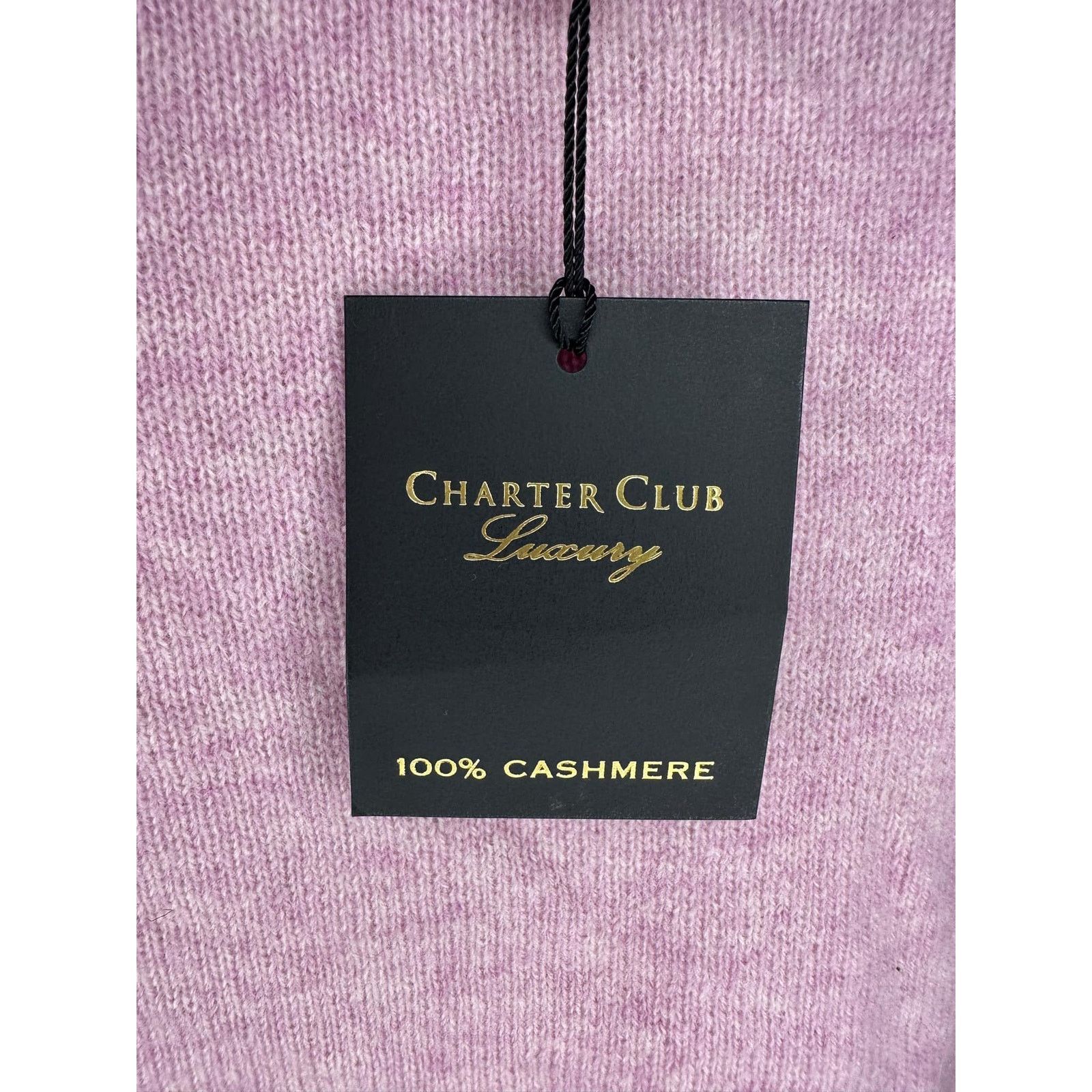Other NWT Charter Club Luxury Cashmere Pullover Sweater Pink S Size S / US 4 / IT 40 - 3 Thumbnail