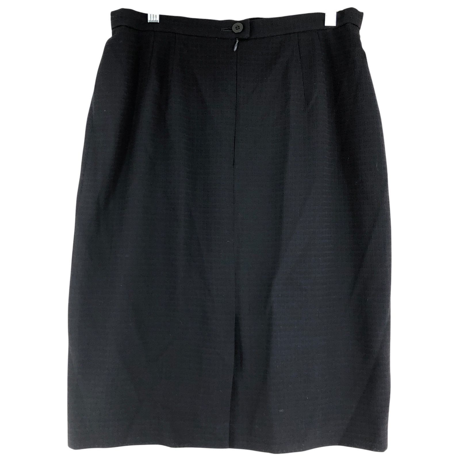 Escada Escada Womens Size 42 US 12 Skirt Pencil Textured Navy Blue Size 34" / US 12 / IT 48 - 8 Thumbnail