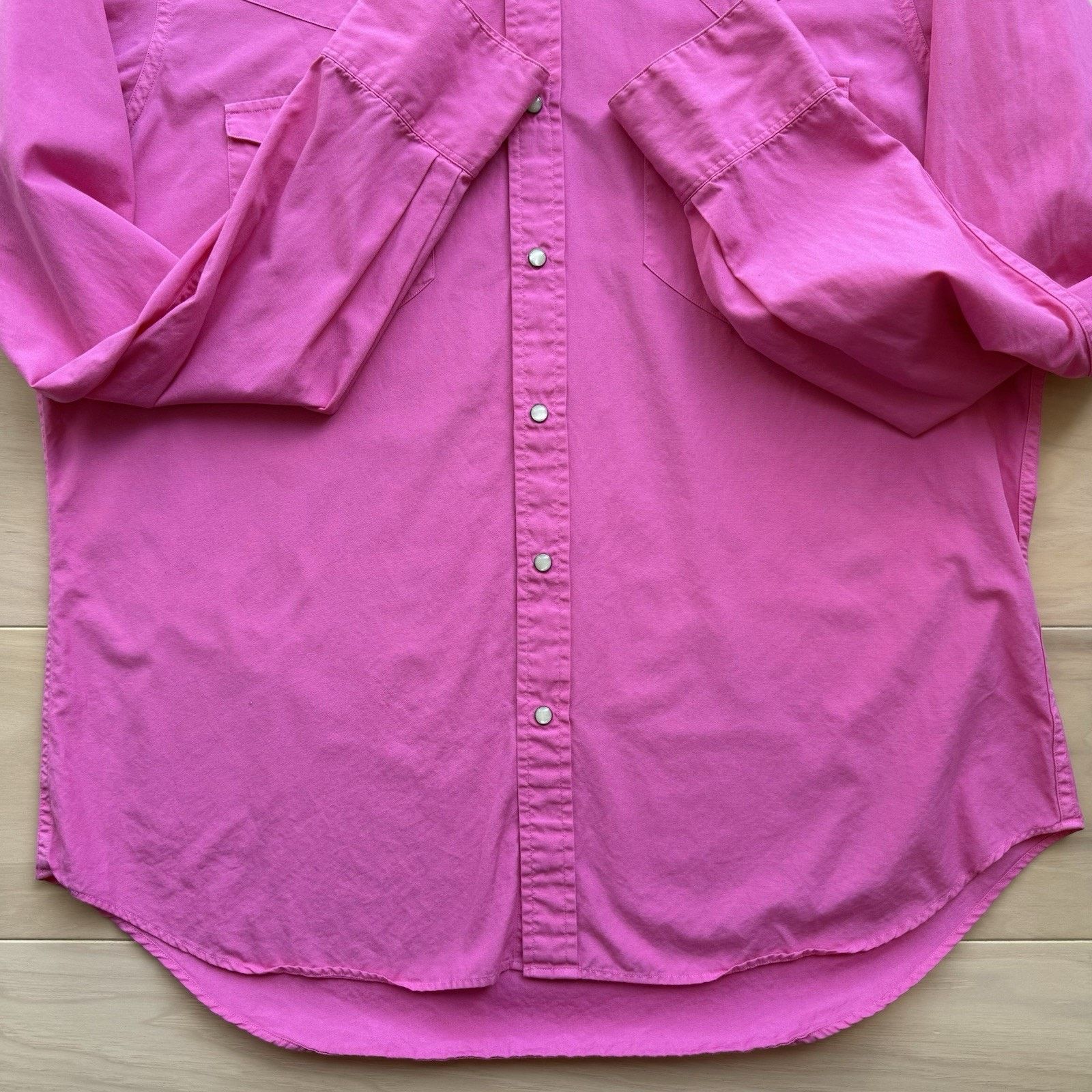 Polo Ralph Lauren × Vintage Vintage Polo Ralph Lauren Pearl Snap Shirt L Pink 90s RL Size US L / EU 52-54 / 3 - 5 Thumbnail