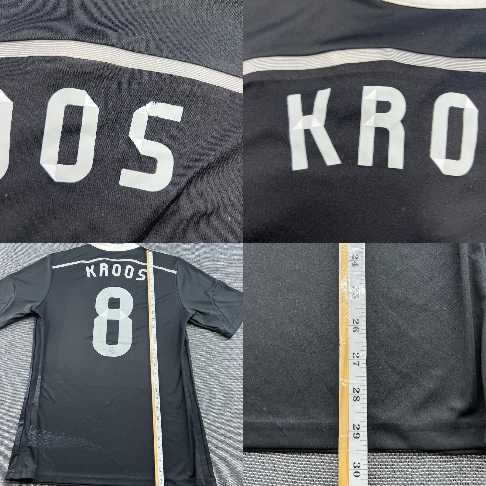 Adidas Real Madrid adidas Jersey T-Shirt XL Gray Football Toni Kroos 2014 2015 Third Dragon Yamamoto Mens Size US XL / EU 56 / 4 - 9 Thumbnail