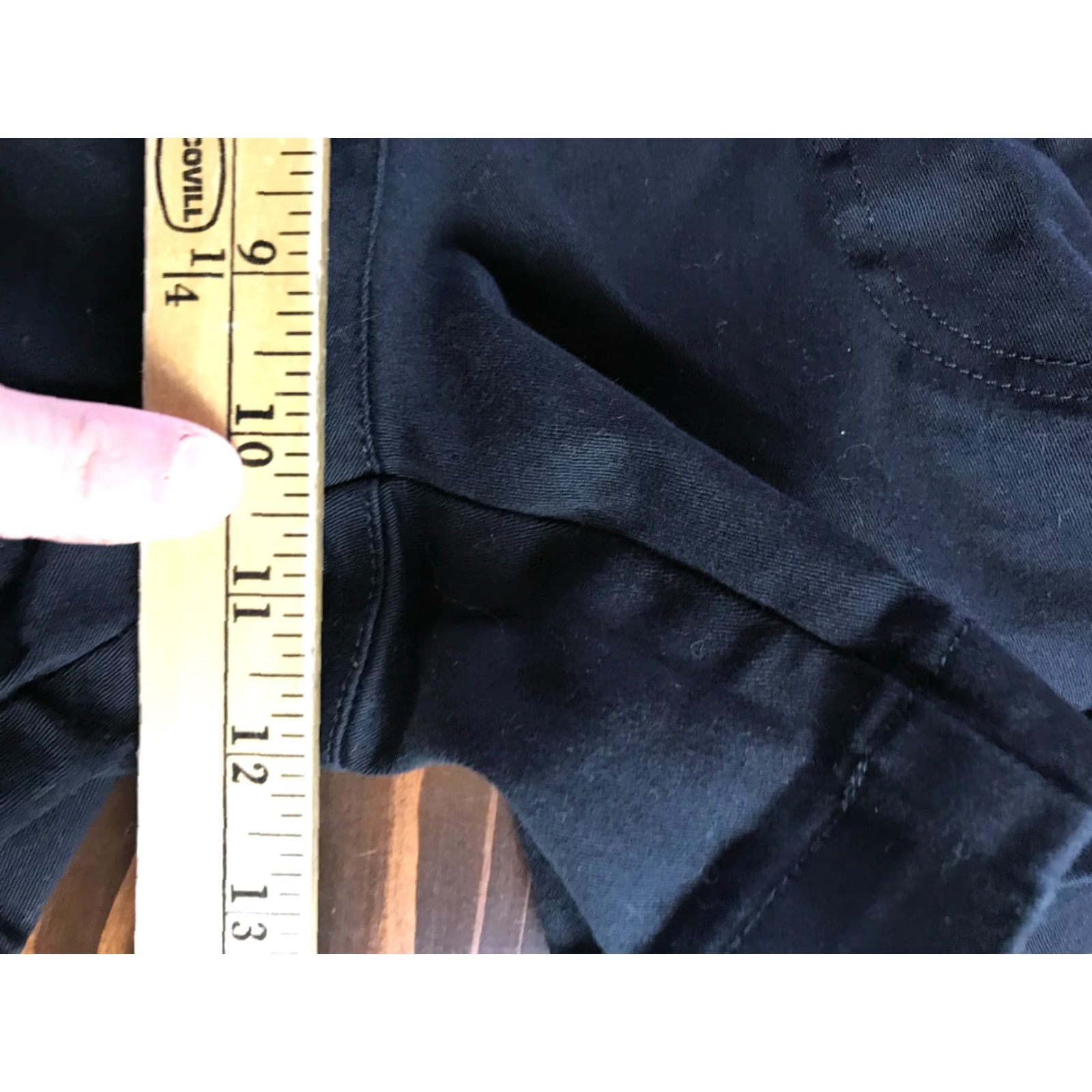 Vintage St. John's Bay Shorts Women's 8 Black Stretch Casual Pockets Denim Vintage No Size 30" / US 8 / IT 44 - 4 Thumbnail