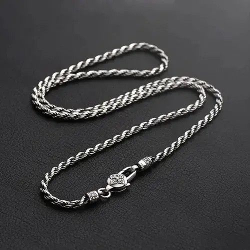 Other 4mm Round Men's Hemp Rope Necklace Size ONE SIZE - 4 Thumbnail