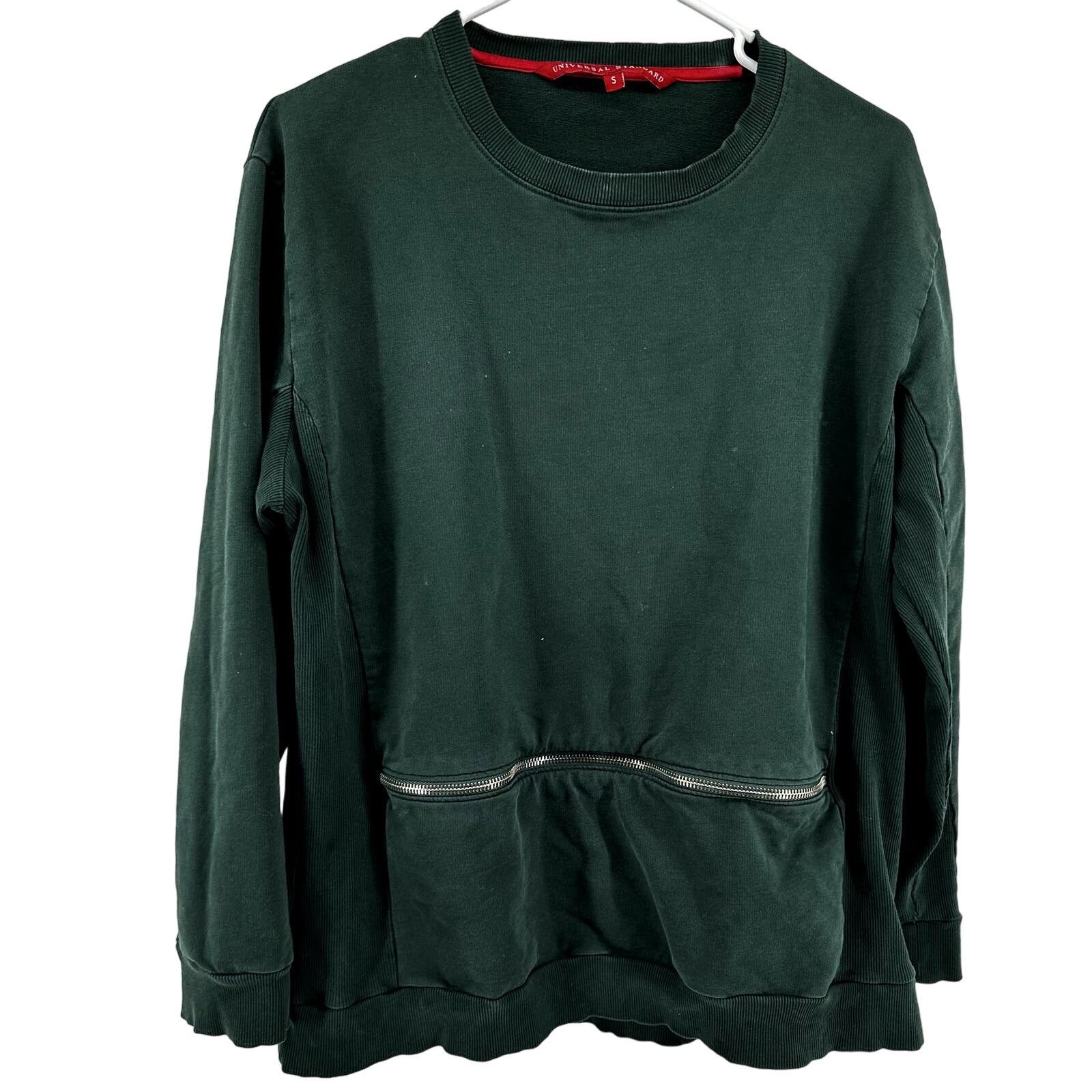 Other Universal Standard Equator Zip Sweatshirt Cotton Green S Size S / US 4 / IT 40 - 2 Thumbnail