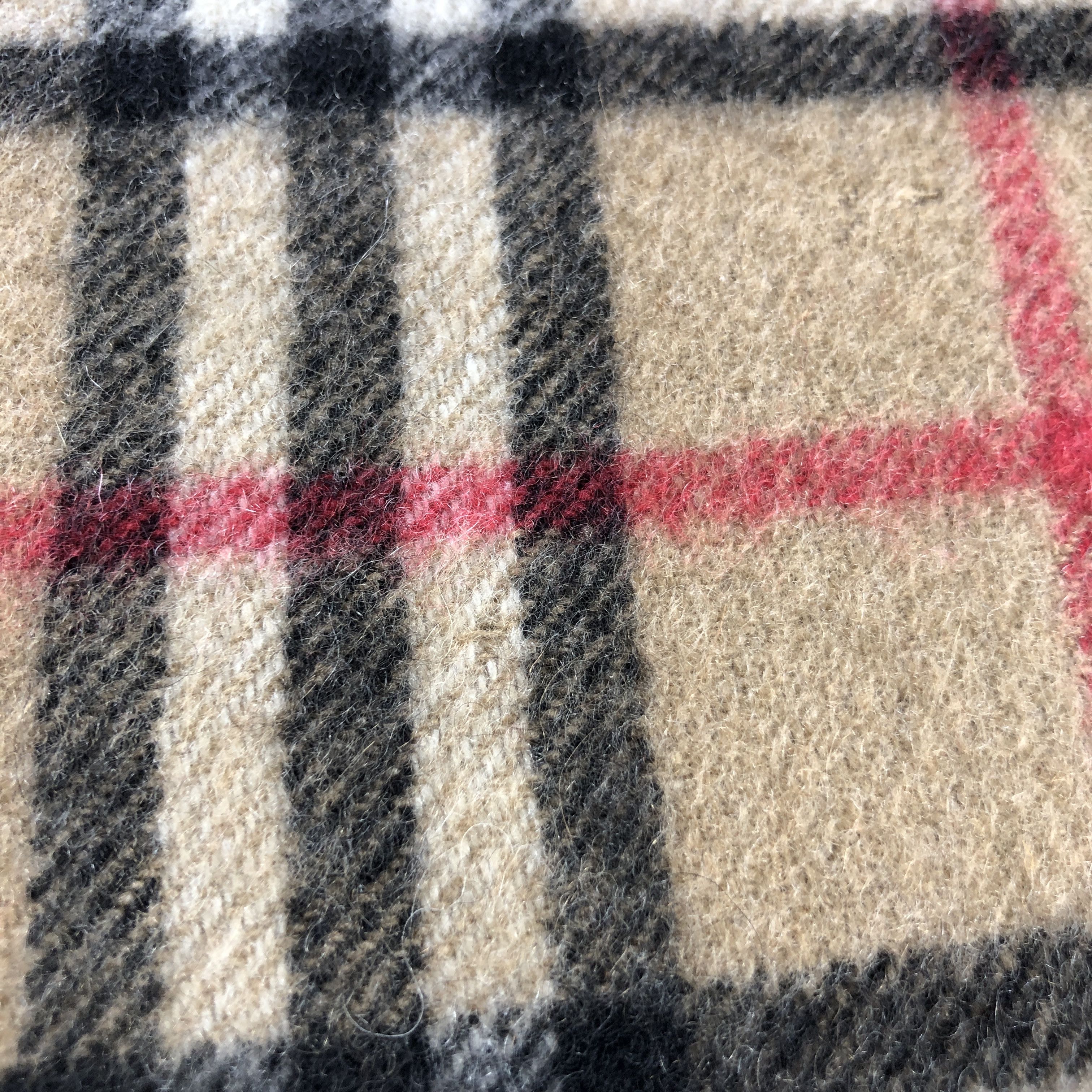 Burberry Burberry Tan Nova Check Cashmere Scarf Muffler V2857 Size ONE SIZE - 12 Thumbnail