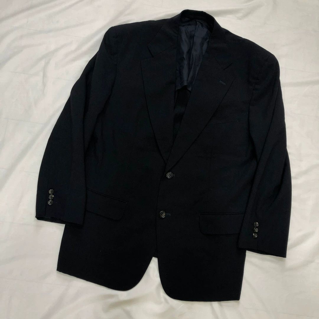 Comme des Garcons CDG 88AW Geometric Block Jacket (Black w/ Blue) Size US M / EU 48-50 / 2 - 2 Thumbnail