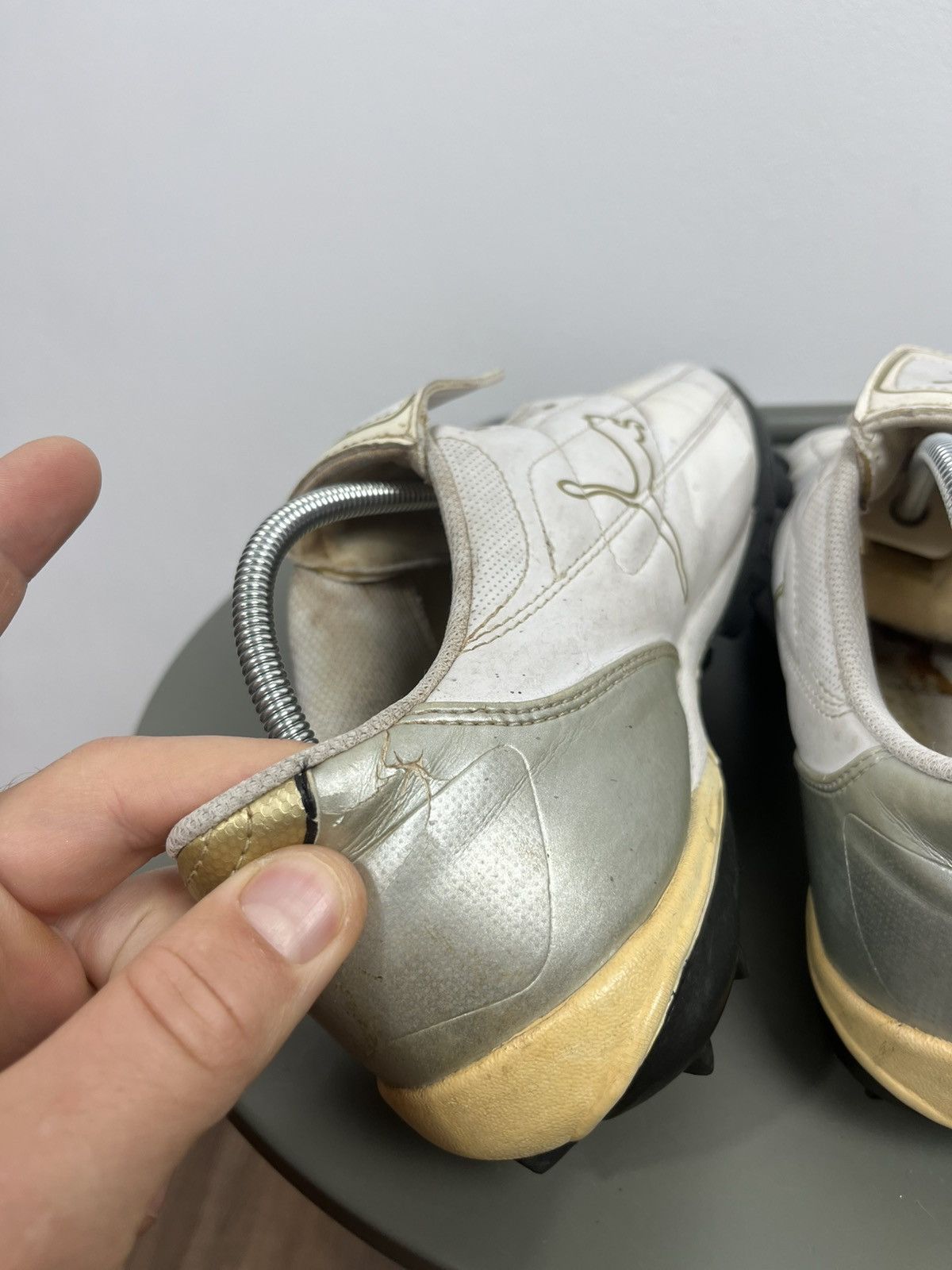 Puma Vintage Puma Gold White Soccer Shoes Size 40 (25.5 cm) Size US 7.5 / EU 40-41 - 7 Thumbnail