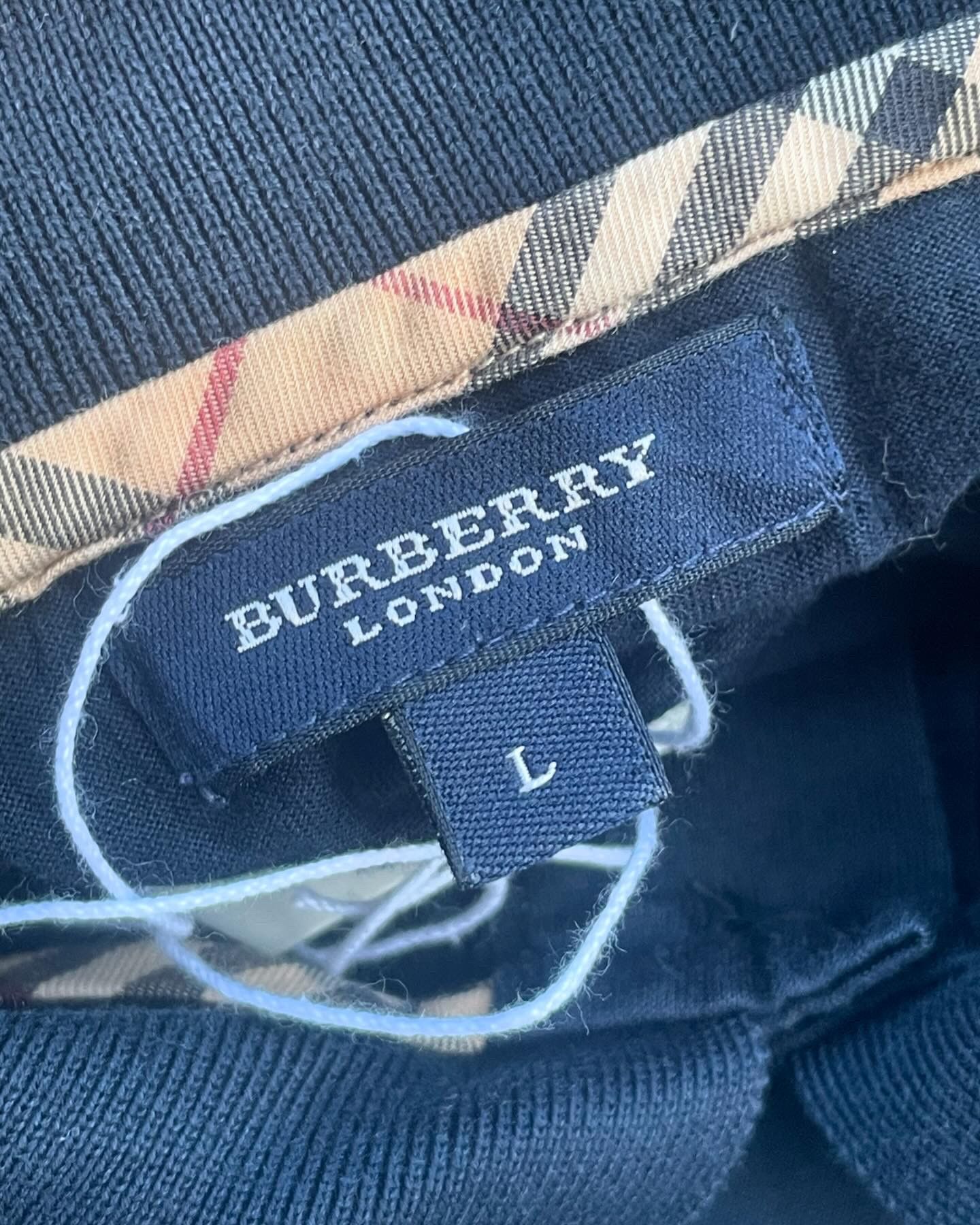 Burberry Vintage Burberry London Polo Shirt Long Sleeve Size US L / EU 52-54 / 3 - 7 Thumbnail