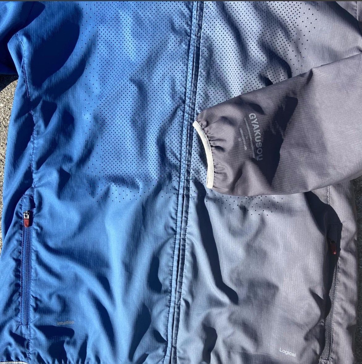 Nike × Undercover Nike x Undercover 'Gyakosou' Blue Grey Ombre Windbreaker Size US M / EU 48-50 / 2 - 3 Thumbnail
