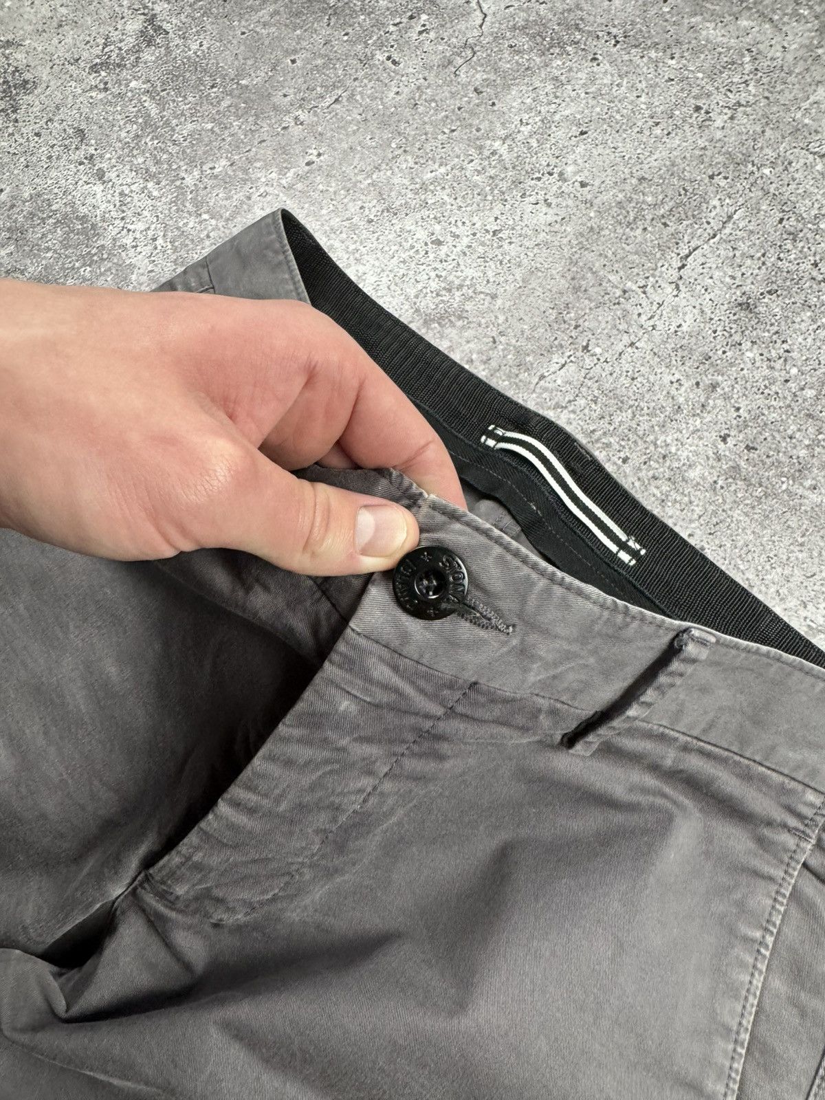Stone Island Vintage Stone Island Faded Garment Dyed Pants Chinos Distres Size US 33 - 11 Thumbnail