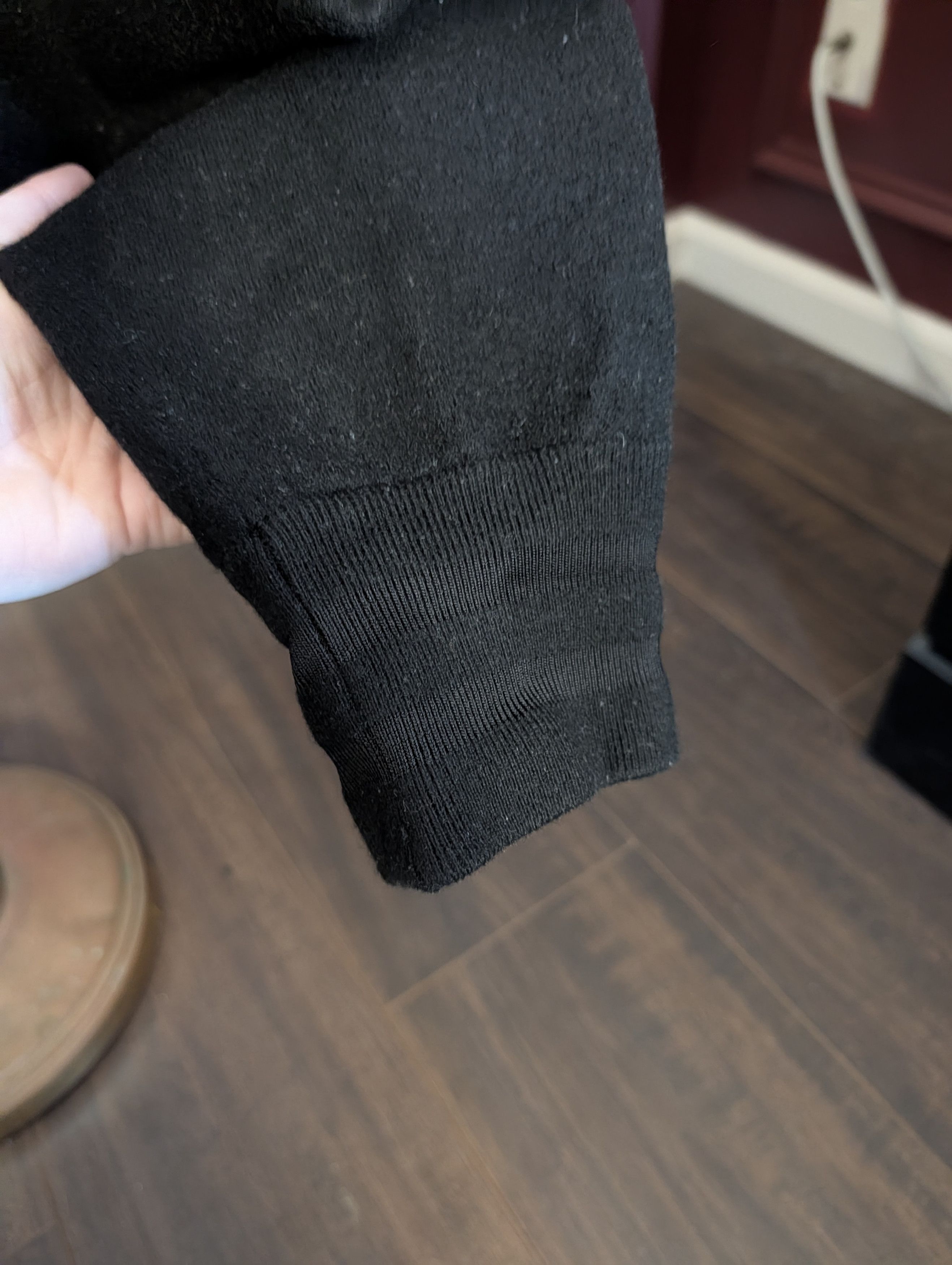 Marc by Marc Jacobs Thick fuzzy wool knit black joggers sweatpants Medium Size US 32 / EU 48 - 6 Thumbnail