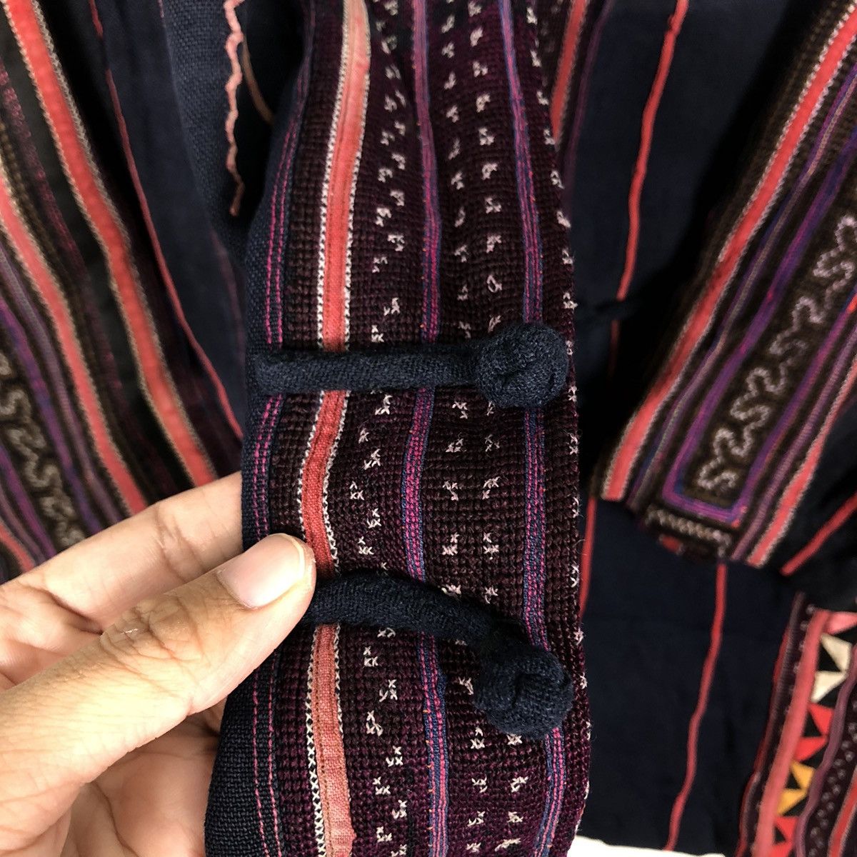 Japanese Brand 🔥Vtg Mandarin Style Jacket Navajo Issey Miyake Design Size US M / EU 48-50 / 2 - 14 Thumbnail