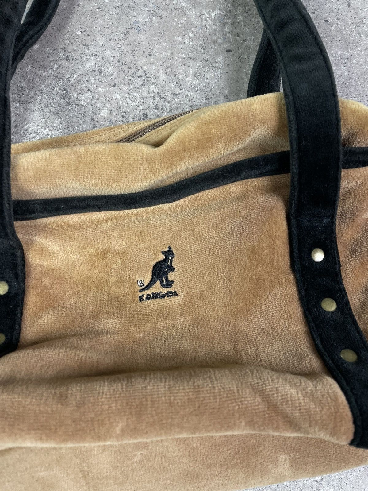 Kangol × Vintage Vintage 90s Y2K Kangol Bag Velvet Gorpcore Backpack Size ONE SIZE - 3 Thumbnail