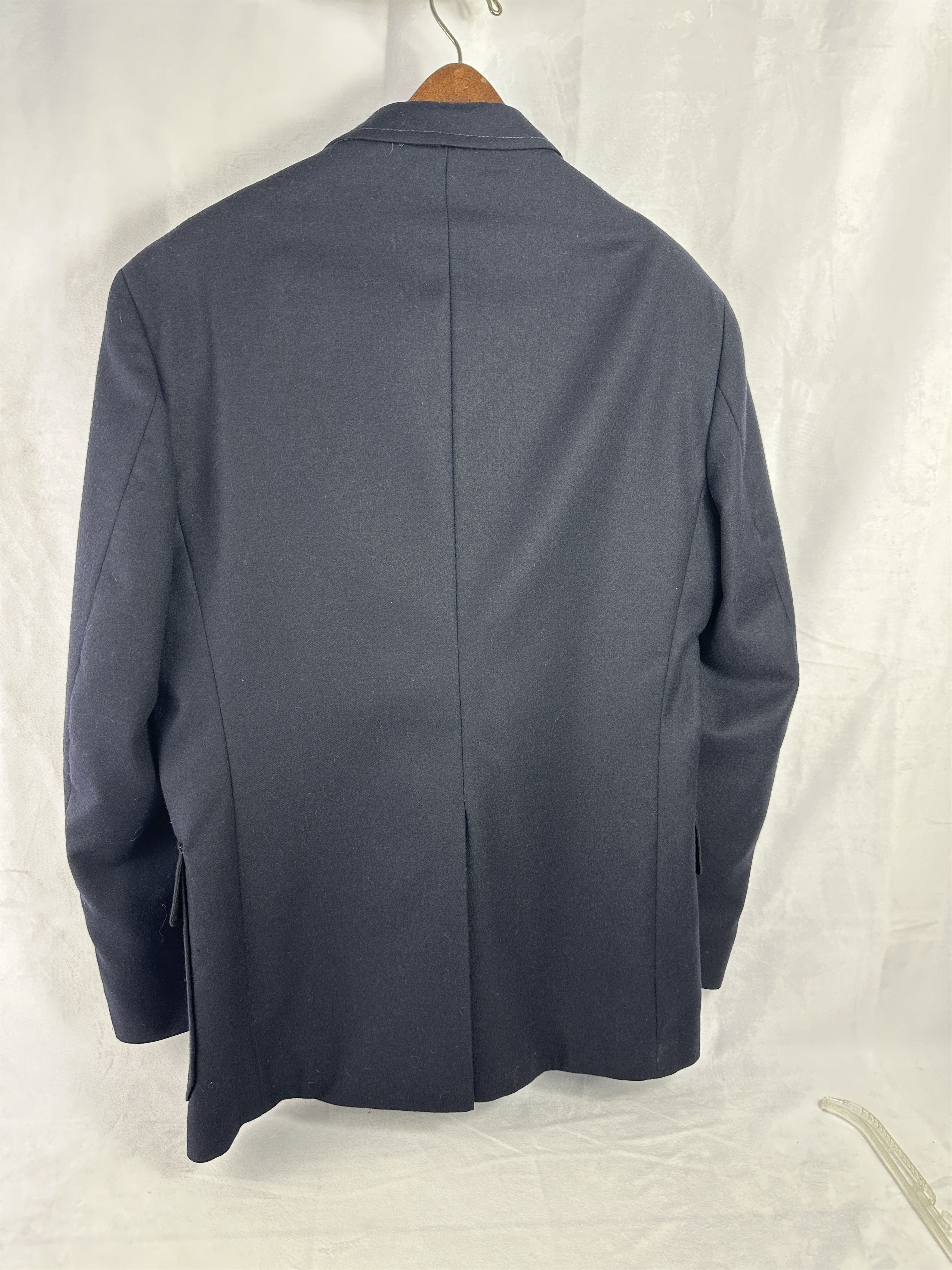 Designer Yorkshire & Hill Wool Blazer Navy 40R Size 40R - 2 Thumbnail