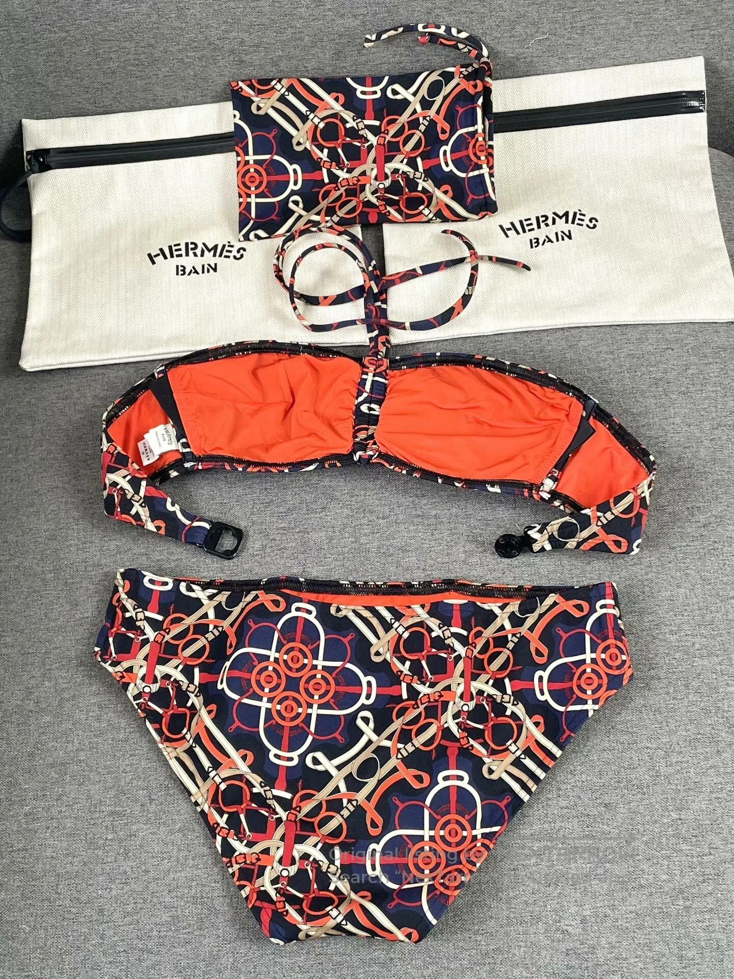Hermes HERMES Classic Pattern Swimwear. Size US 34 / EU 50 - 2 Thumbnail