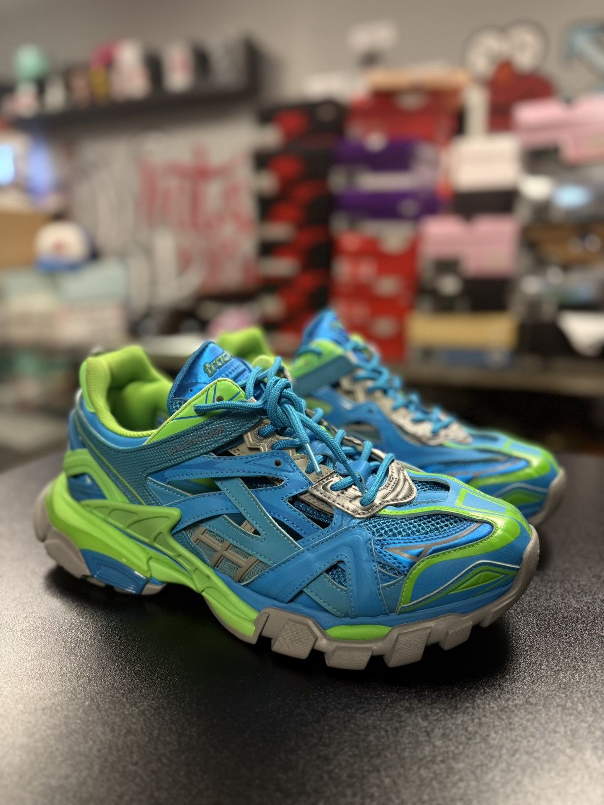 Balenciaga Balenciaga Track 2 Blue Green Size 44EU/11US/10UK Size US 11 / EU 44 - 8 Thumbnail