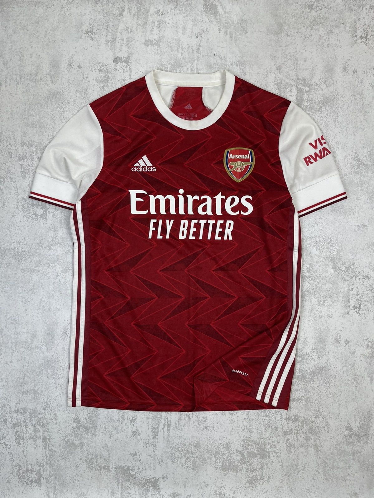 Adidas Arsenal 20/21 Home Jersey Art Deco Pattern AEROREADY Tech Size US L / EU 52-54 / 3 - 1 Thumbnail