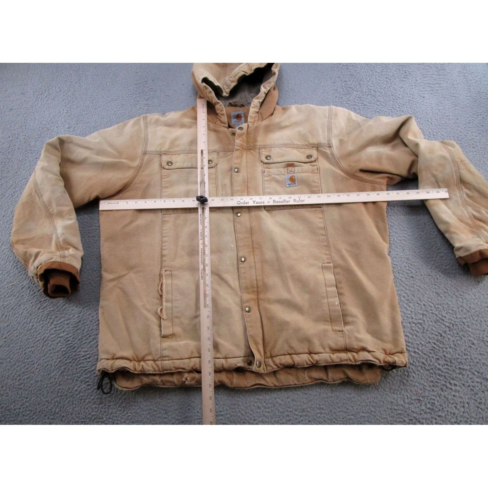 Carhartt Carhartt Jacket Hooded Work Jacket Brown 2XLT Lined Heavyweight Sherpa Carhartt Blanket Lined Mens Cashmere Outdoors N/A Size US XXL / EU 58 / 5 - 5 Thumbnail