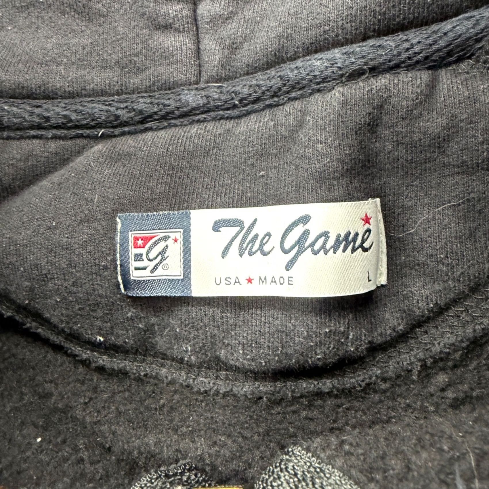 Vintage The Game Full Zip Hoodie Mens Black Heavyweight Fleece USA Made Large Boys Mens? Size US L / EU 52-54 / 3 - 3 Thumbnail