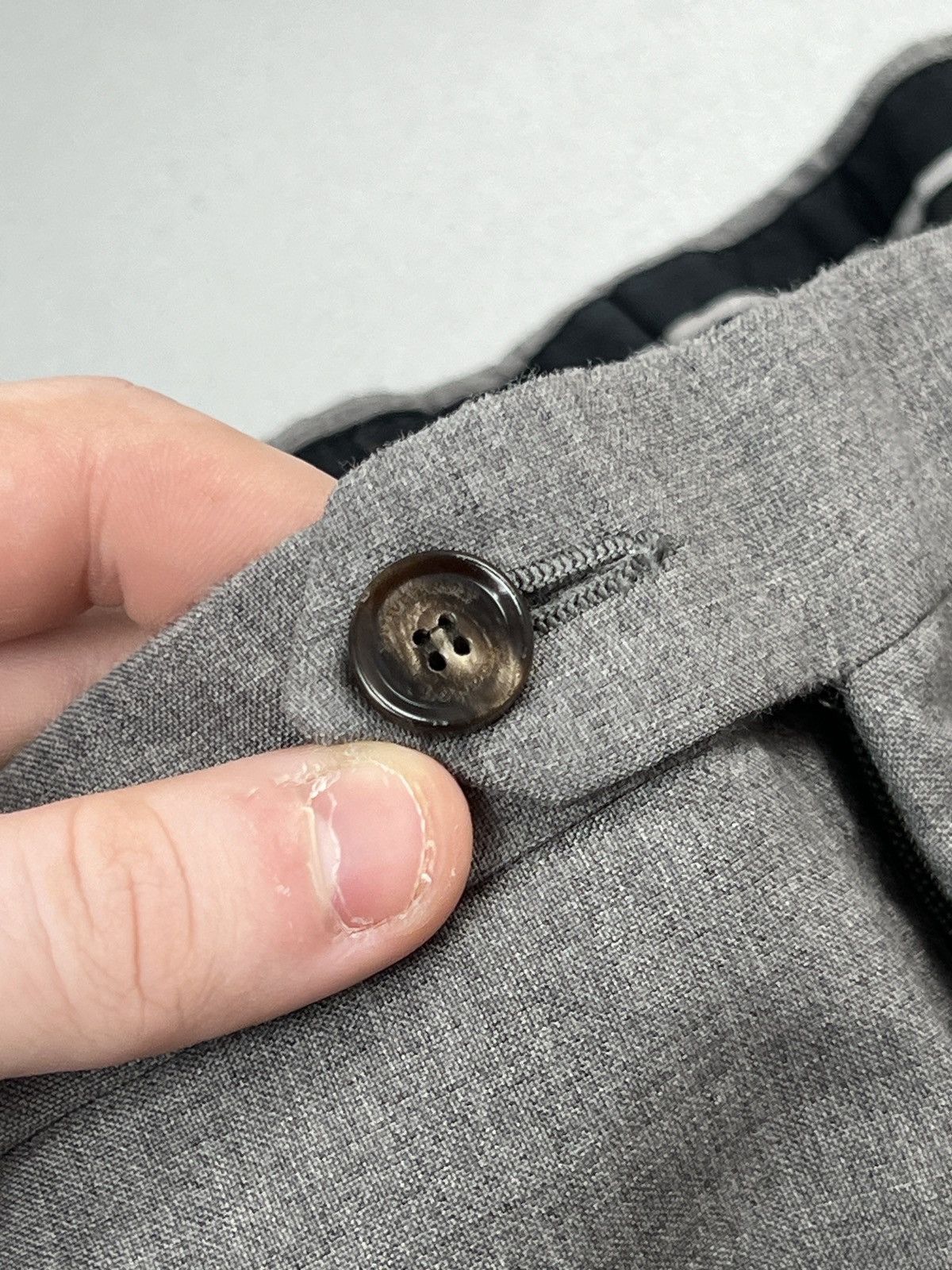 Burberry Burberry London Gray Wool Trousers (Y0530) Size US 40 / EU 56 - 4 Thumbnail