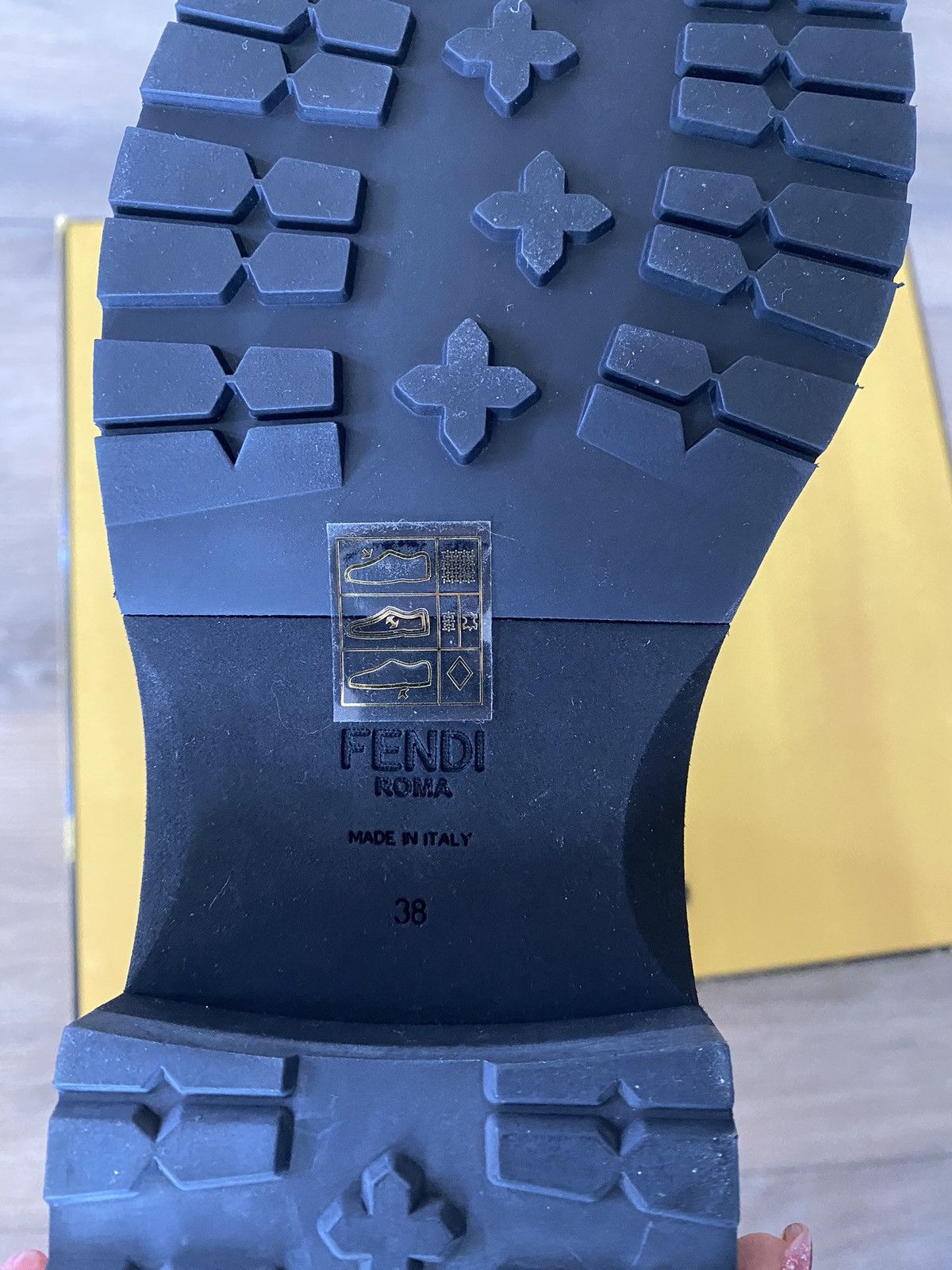Authentic Fendi biker boots