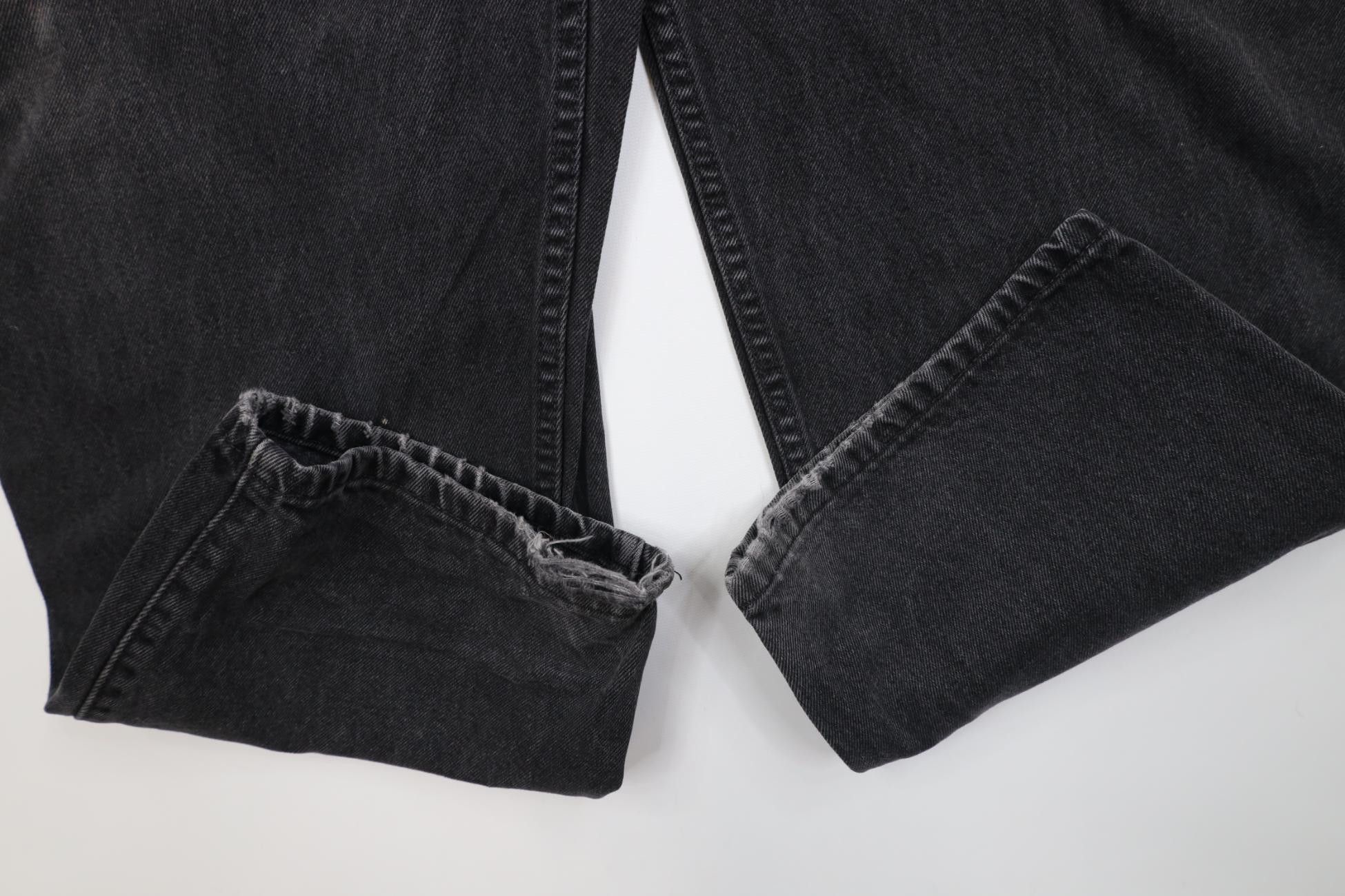 Levi's Vintage 90s Levis Loose Fit Baggy Wide Leg Denim Jeans Black Size US 44 / EU 60 - 5 Thumbnail