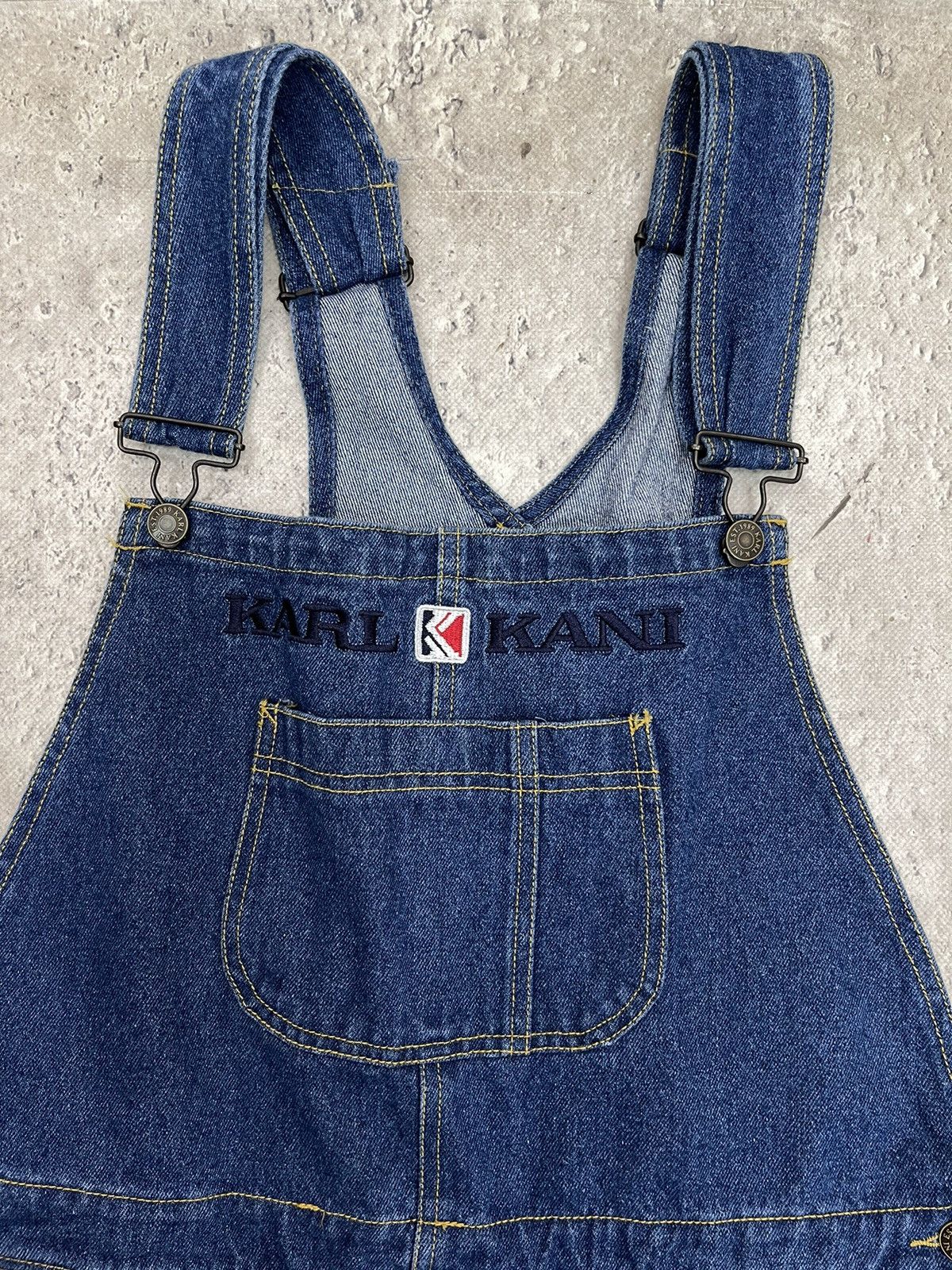Karl Kani Vintage Karl Kani Denim Overalls Jumpsuit streetwear Y2K Size US 32 / EU 48 - 1 Thumbnail