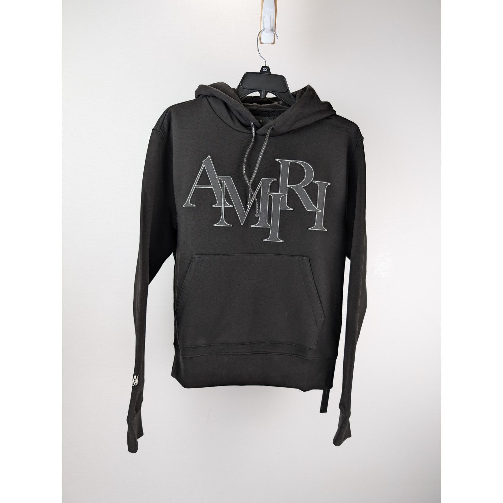 Amiri o1rshd1 Q:2 / Applique Logo Hoodie in Black Size US S / EU 44-46 / 1 - 10 Thumbnail