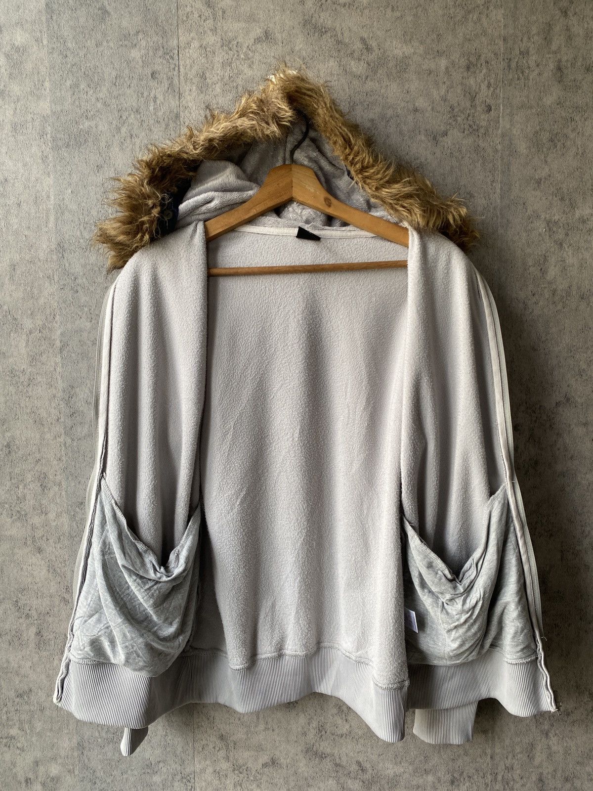 Japanese Brand Airwalk Poem Design Fleece Fur Hoodie Size US M / EU 48-50 / 2 - 8 Thumbnail